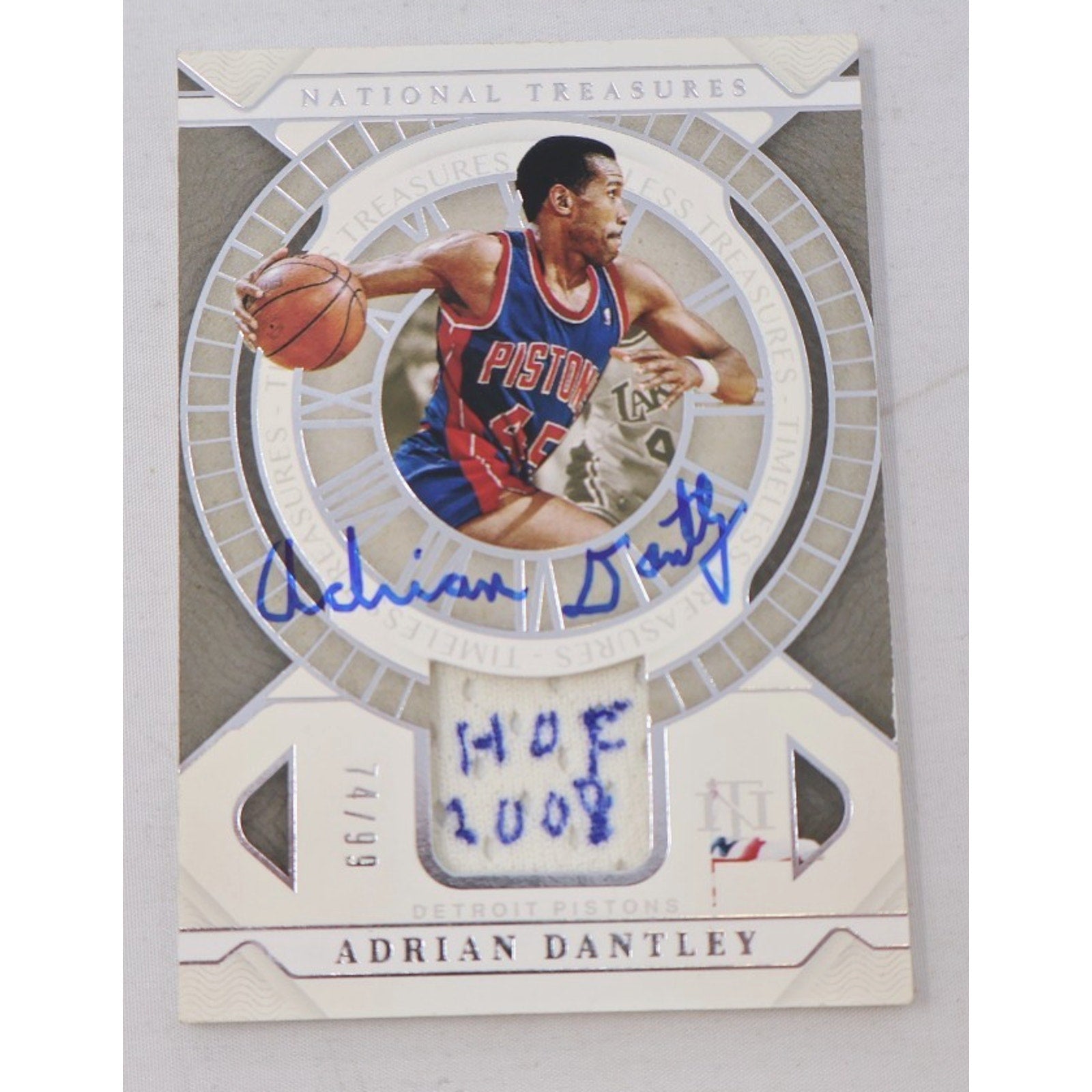 Adrian Dantley 2022 National Treasures Timeless Treasures Patch On Card Auto /99