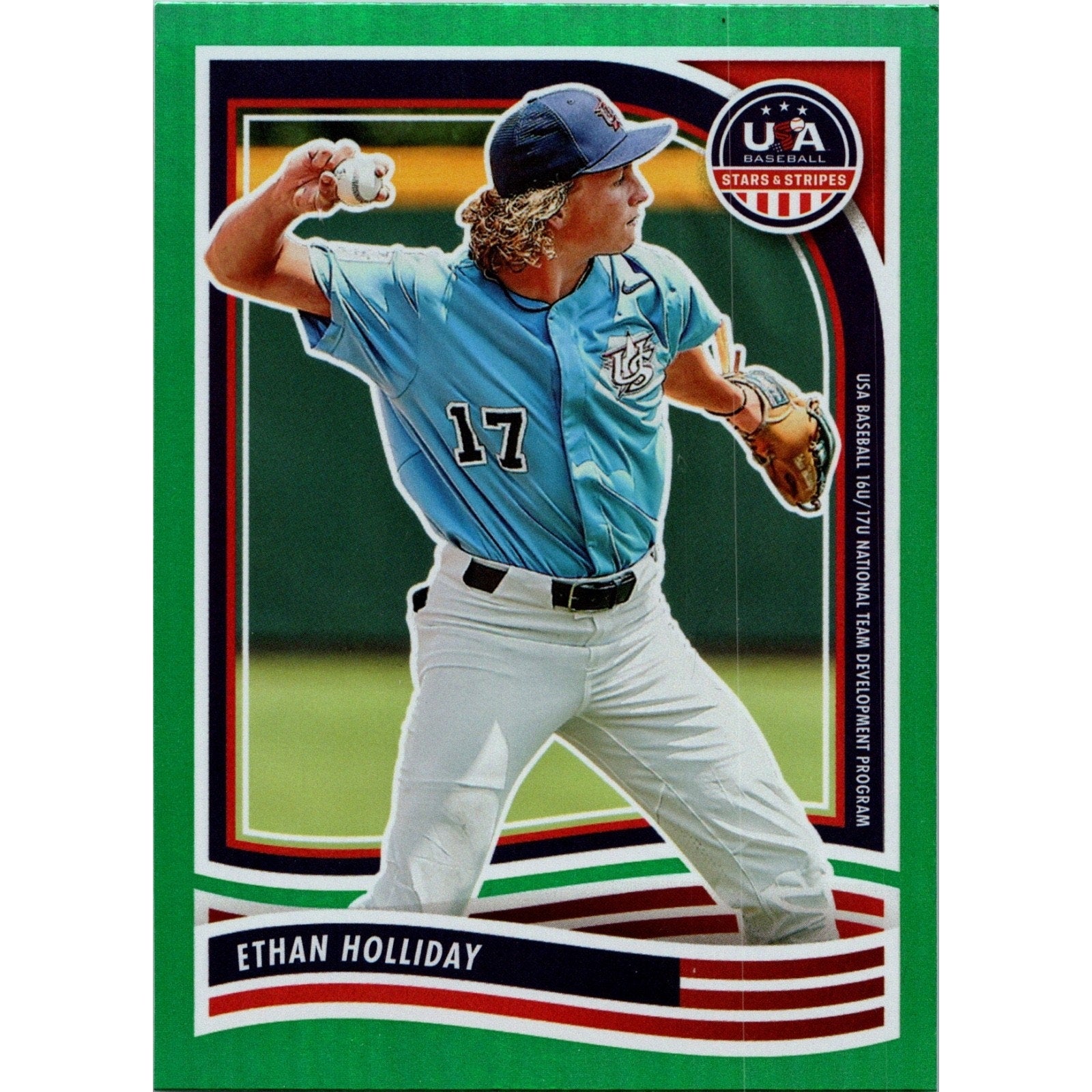 ETHAN HOLLIDAY 2024 PANINI USA S&S GREEN RC Rookie Colorado Rockies