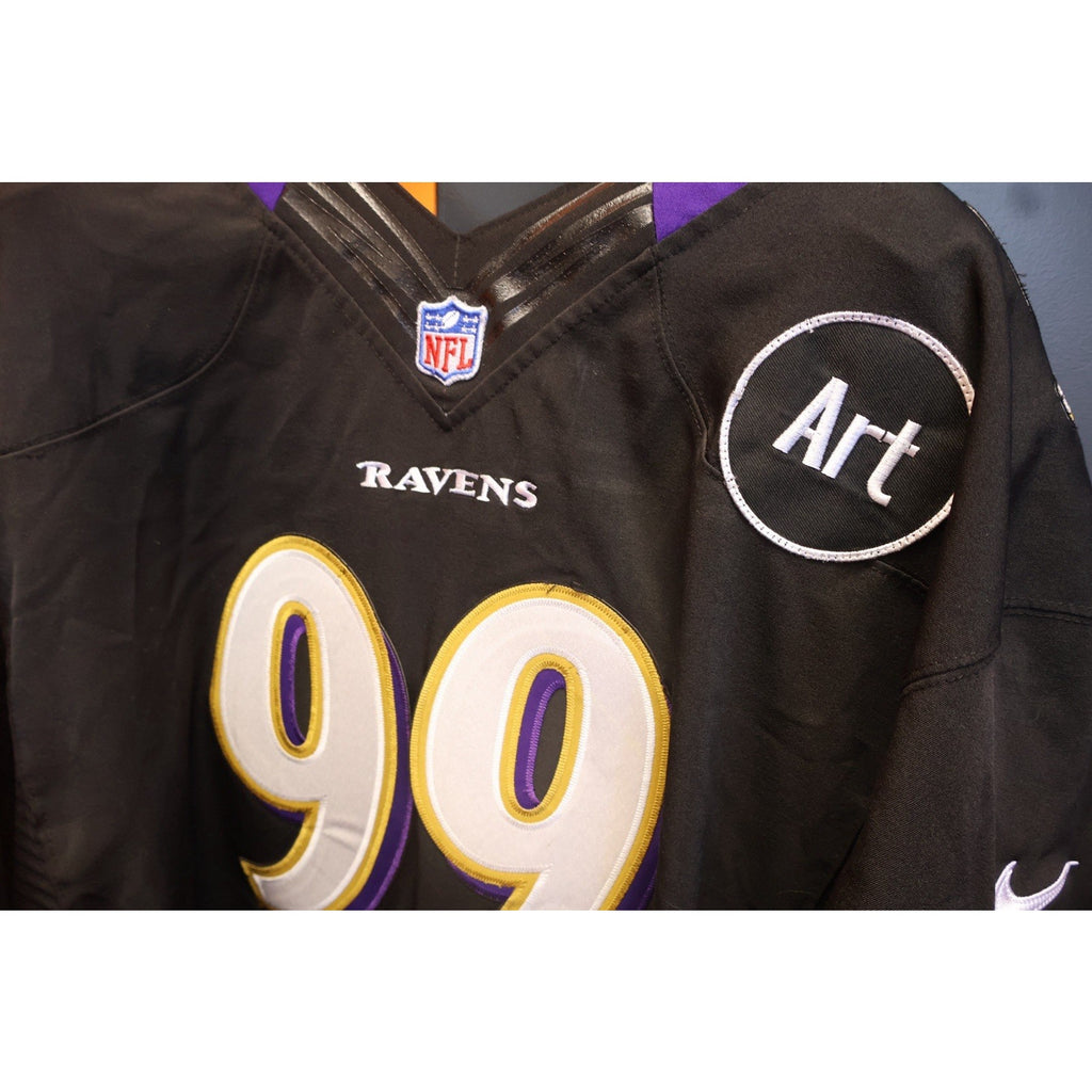 Paul Kruger On Field Jersey Art Model Patch Nike Size 56 Ravens Equipment NFL