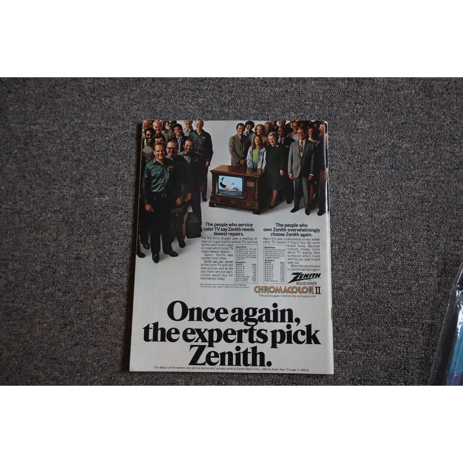 Pro! Gameday Program Nov 24 1974 Colts Vs Patriots Mean Joe Greene On Front