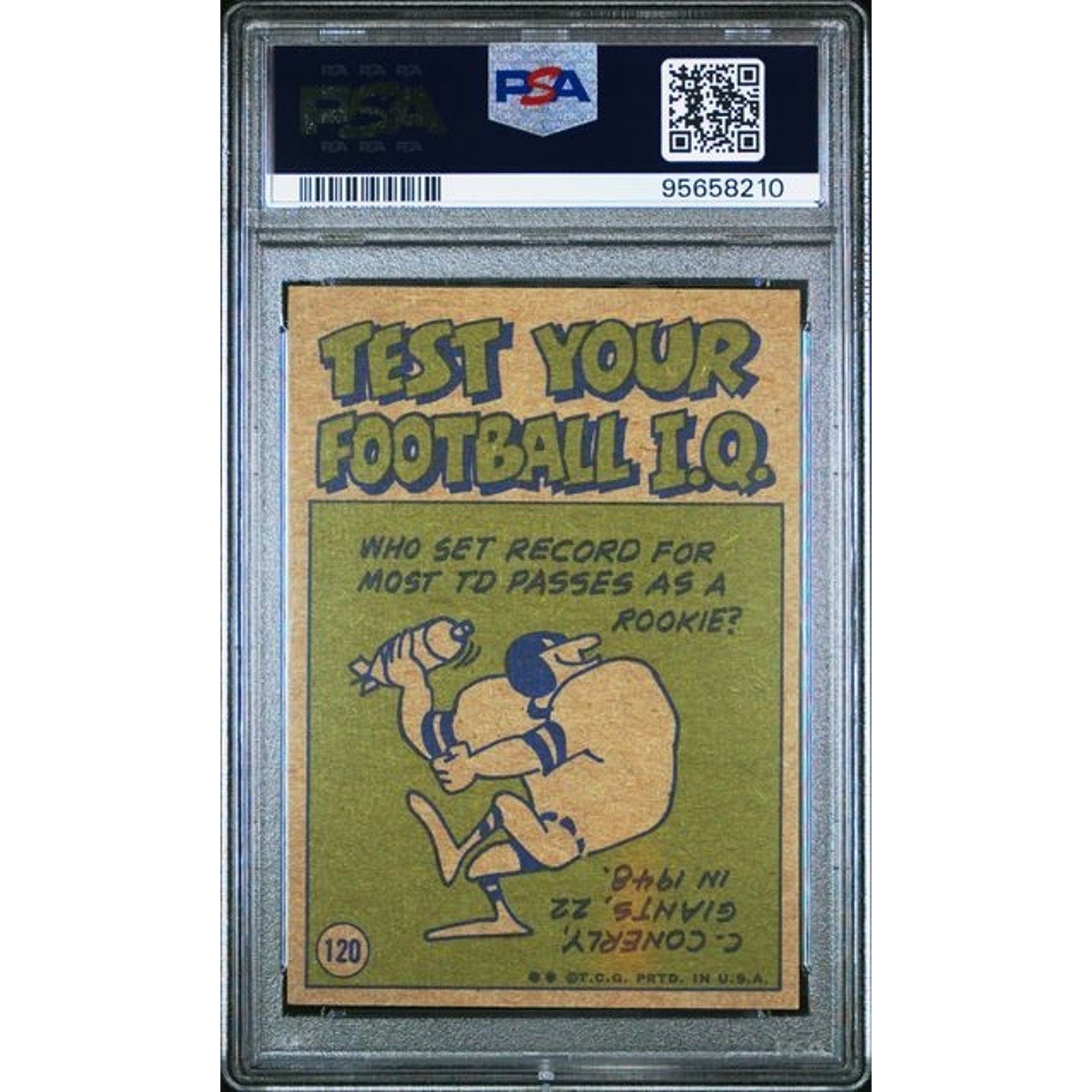 Terry Bradshaw 1972 Topps Pro Action #120 Vintage PSA 6 Pittsburgh Steelers HOF