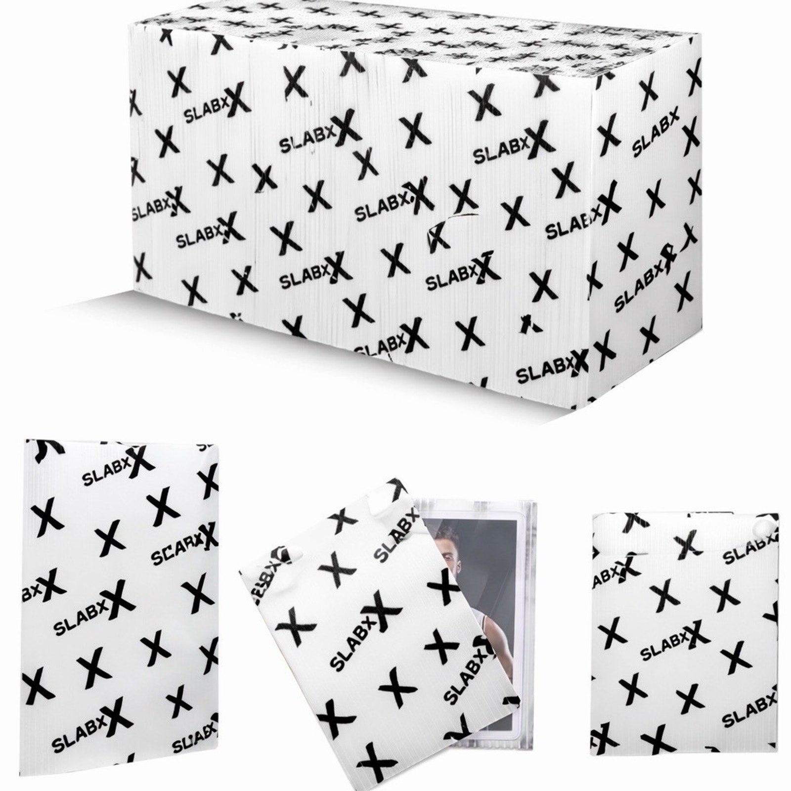 100 Pack Trading Card Shipping Protector 3.5” X 4.5” Mailing Grades Cards Raw