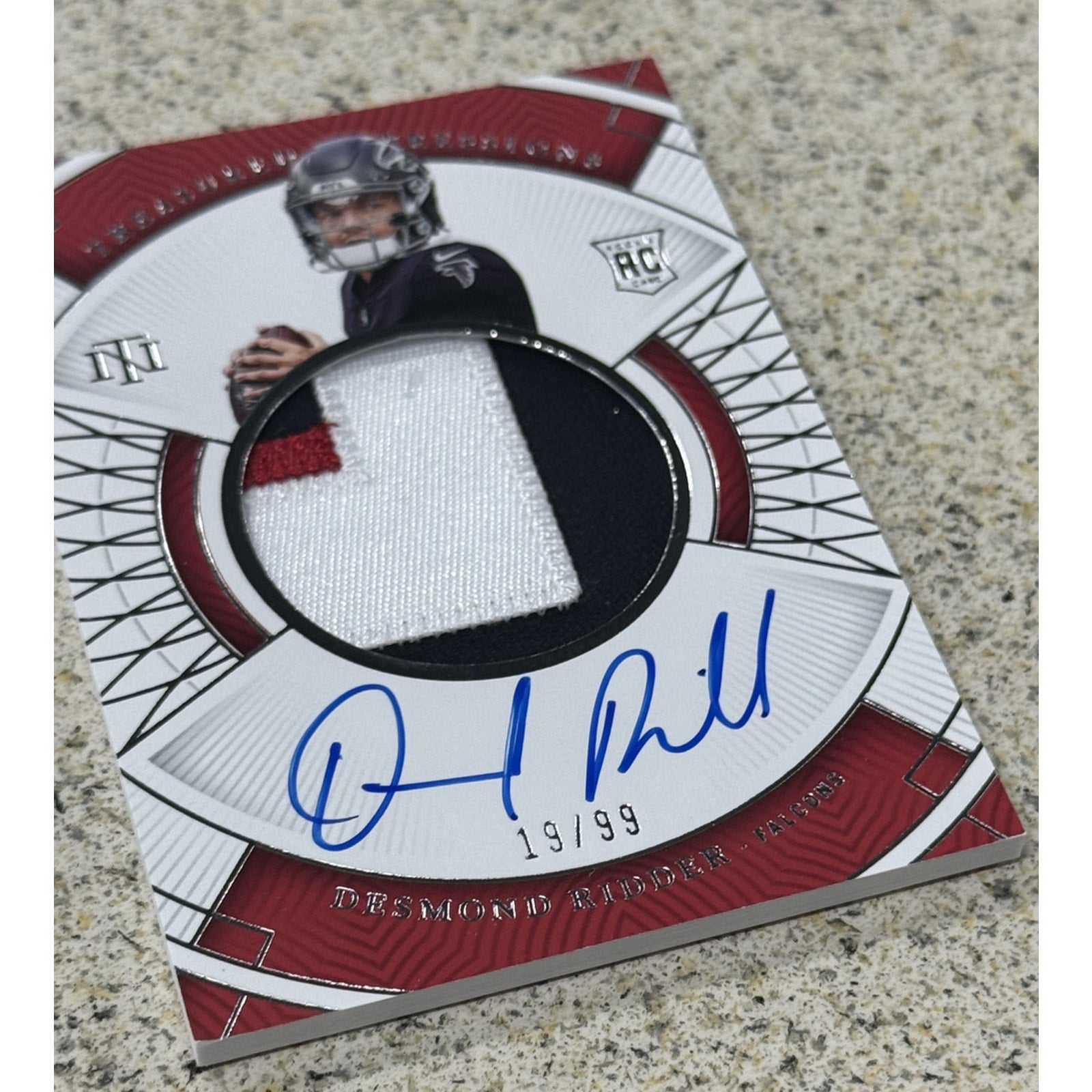 2022 National Treasures Desmond Ridder RPA /99 Rookie Patch On Card Auto RC SP