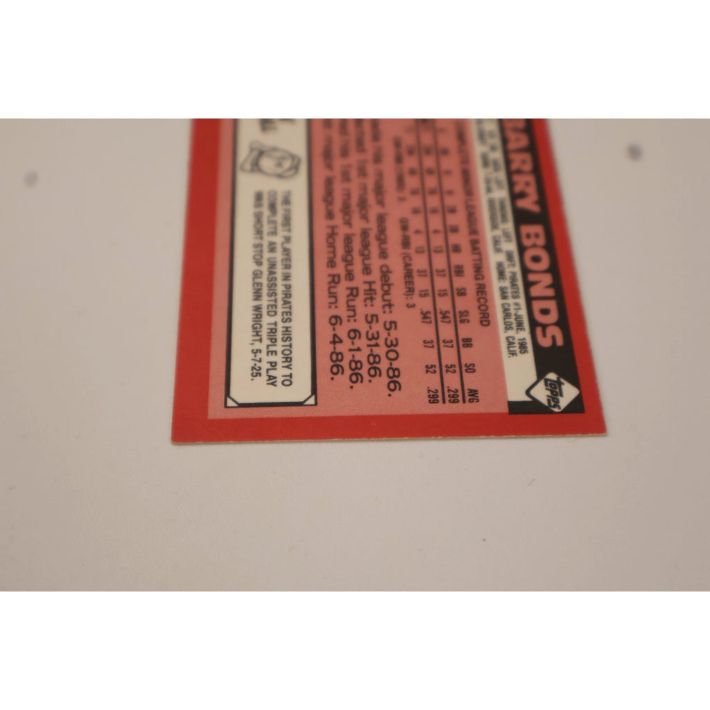 Barry Bonds 1986 Topps Traded #11T (RC) Rookie Card Pittsburgh Pirates NM+