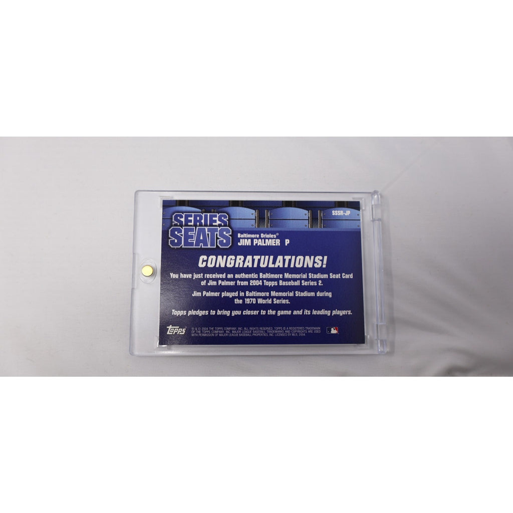 Jim Palmer 2004 Topps Series Seats Relics #SSSR-JP Mint