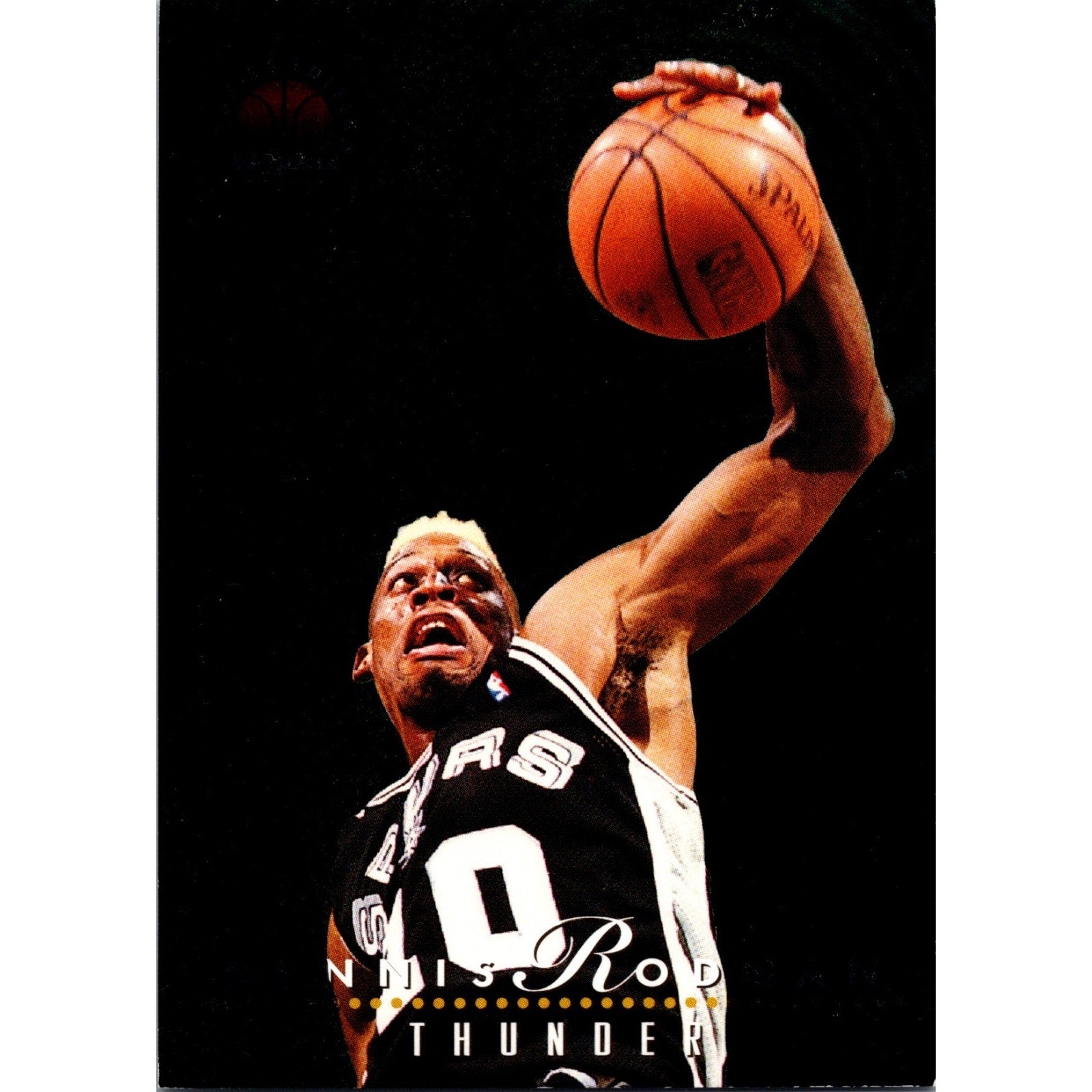 Lot Of 2 Dennis Rodman 1994 Inserts Fleer Rebound King/Skybox Thunder Lightning