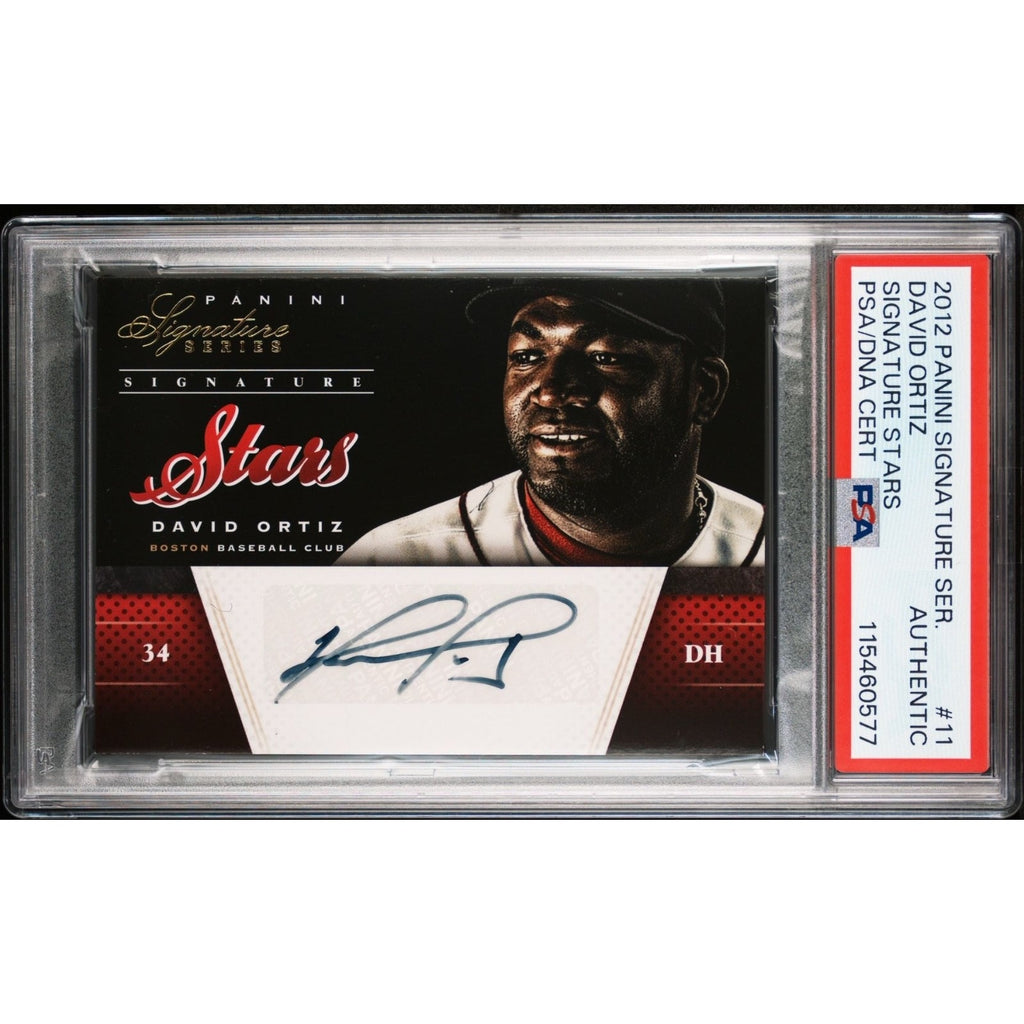 David ORTIZ 2012 Signature Stars On Card AUTOGRAPH AUTO #11 /25 Red Sox PSA DNA