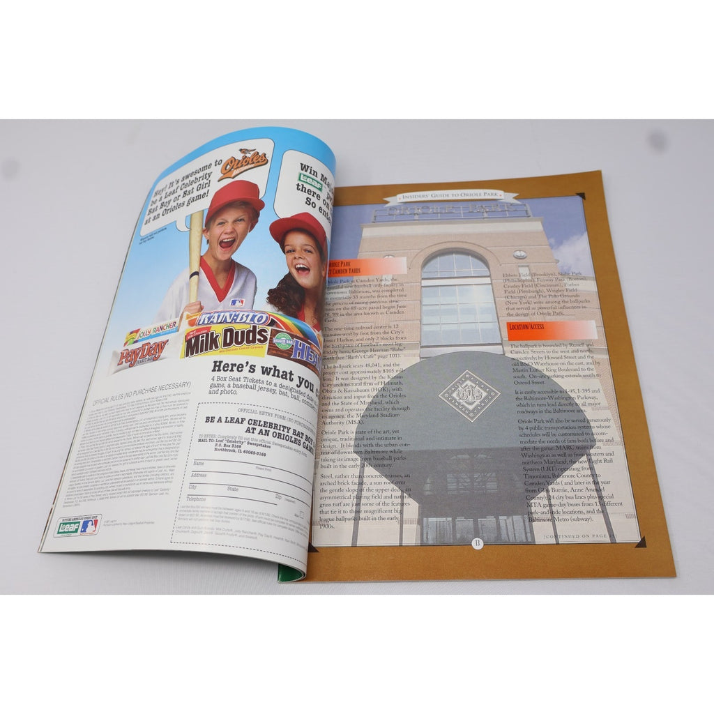 Baltimore Orioles Lot O 4 Historic Gameday Programs Unscored 1983 1992 1997 1999