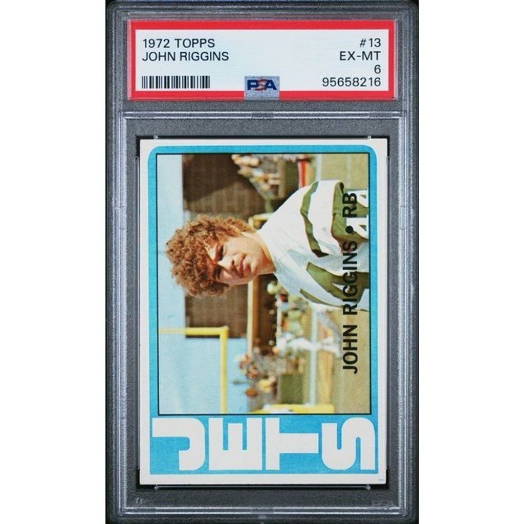 John Riggins 1972 Topps Rookie #13 RC Vintage PSA 6 Redskins HOF