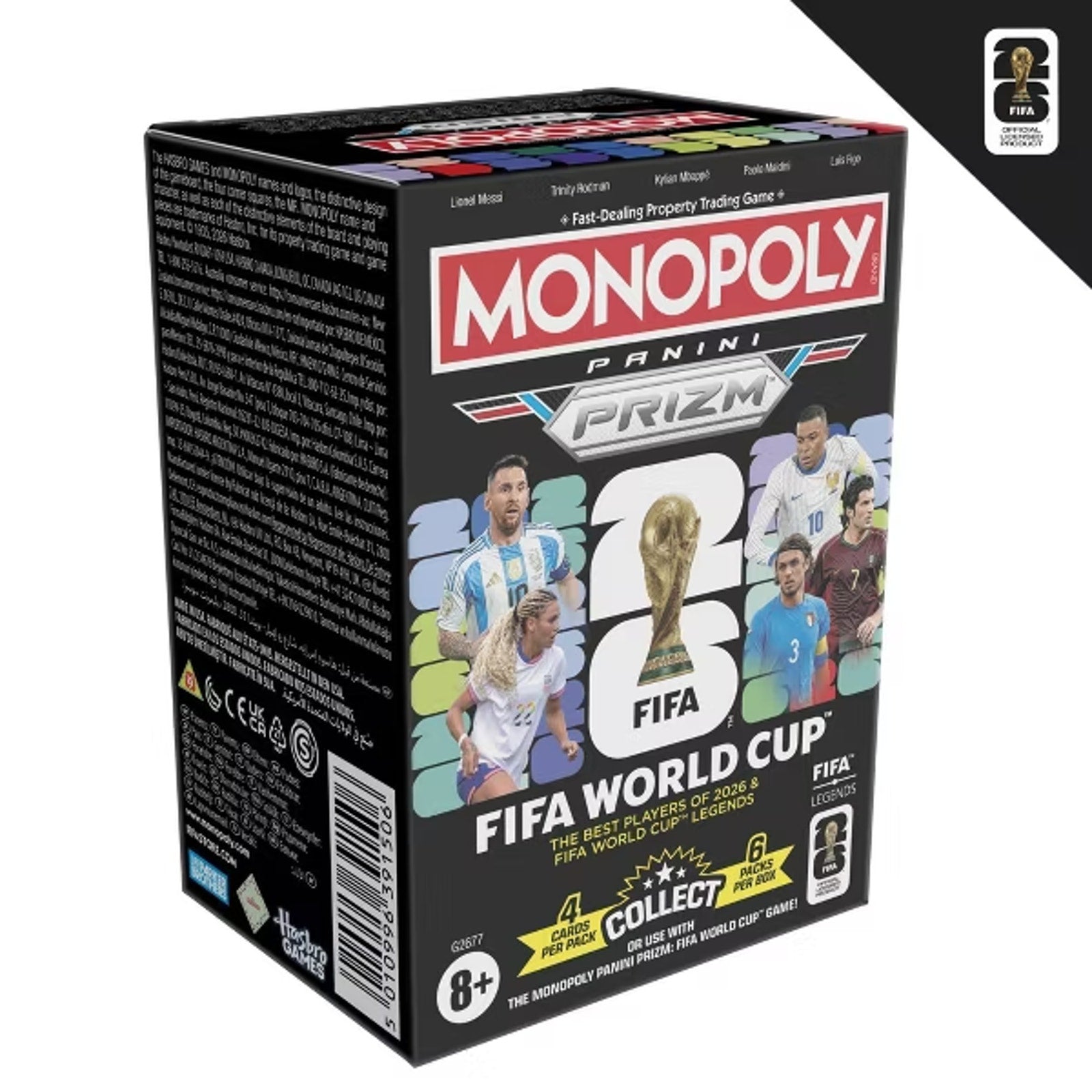 Lot Of 5 2026 Panini Prizm Monopoly FIFA World Cup Blaster Box - FACTORY SEALED