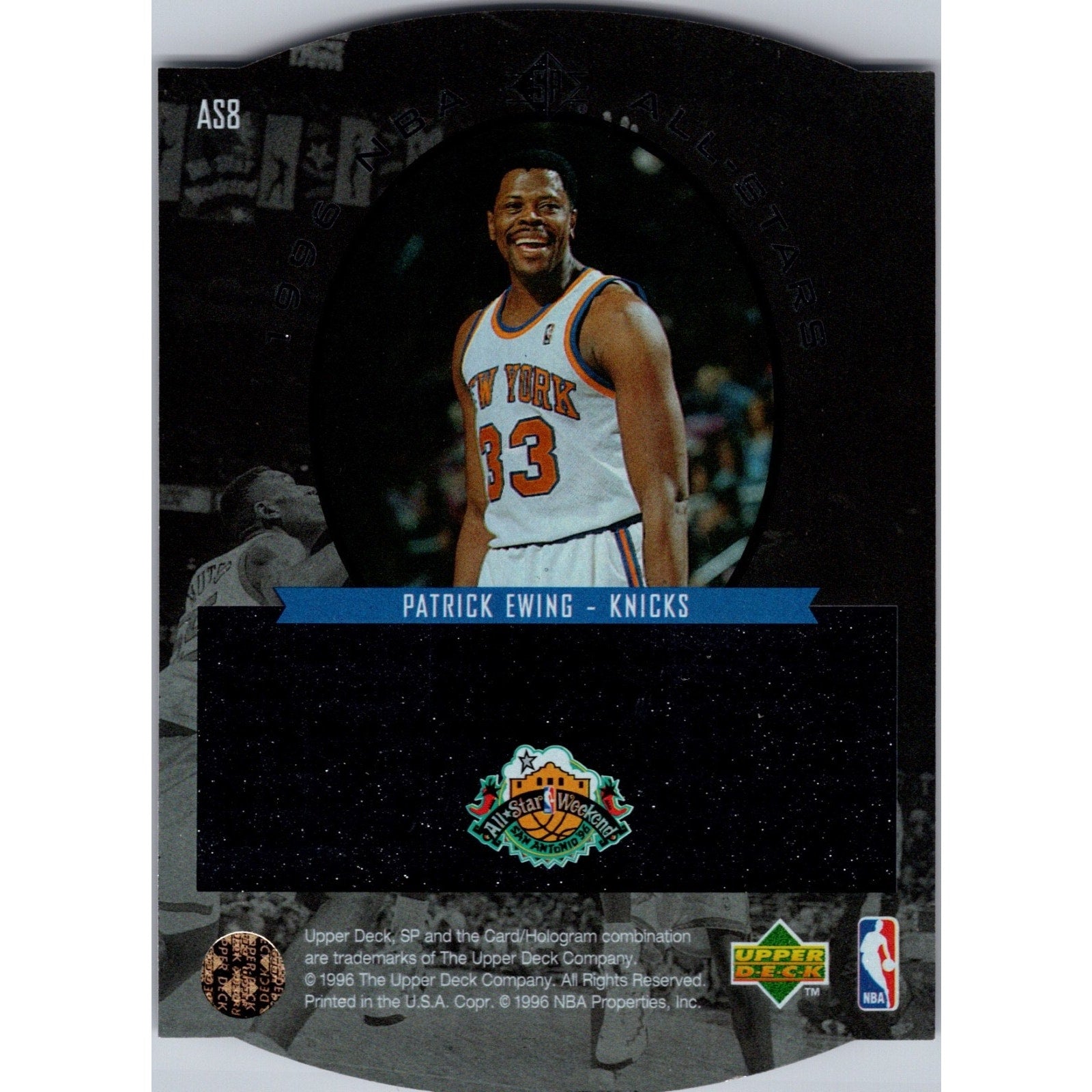 Lot Of 2 Patrick Ewing Inserts Fleer Metal Steel Tower/SP Die Cut 1996 All Stars