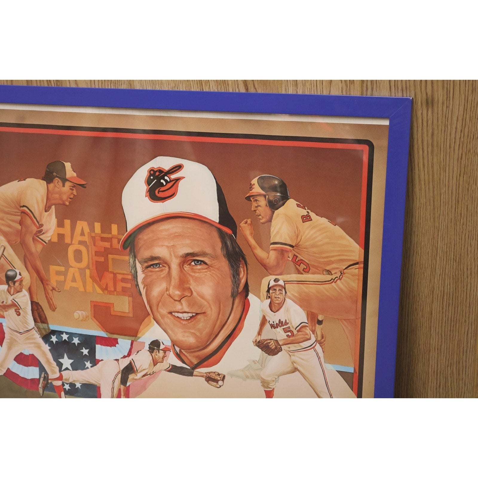 Brooks Robinson 1983 Baltimore Orioles Hall Of Fame Poster Framed 28x21