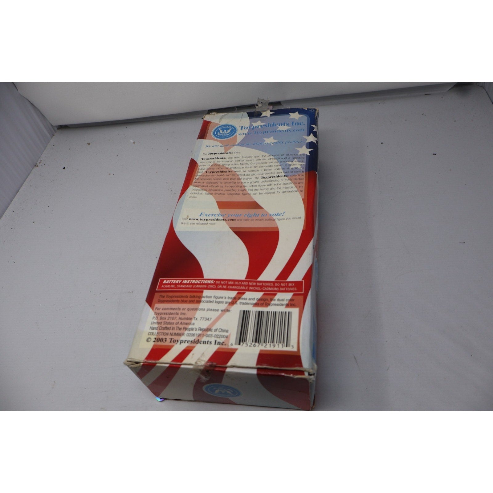 Ronald Reagan Talking Action Figure Doll In Box