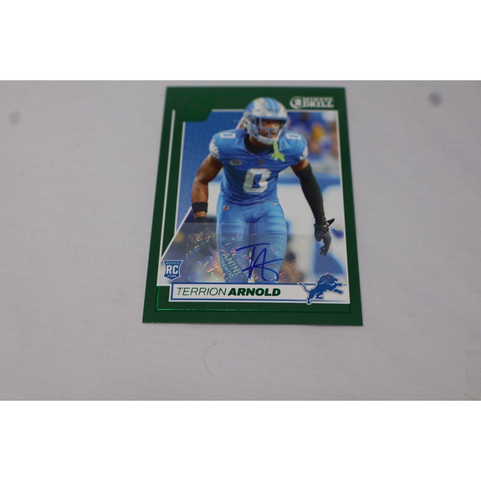 2024 Panini Zenith Terrion Arnold RC Auto Green Two Minute Drill Rookie #190