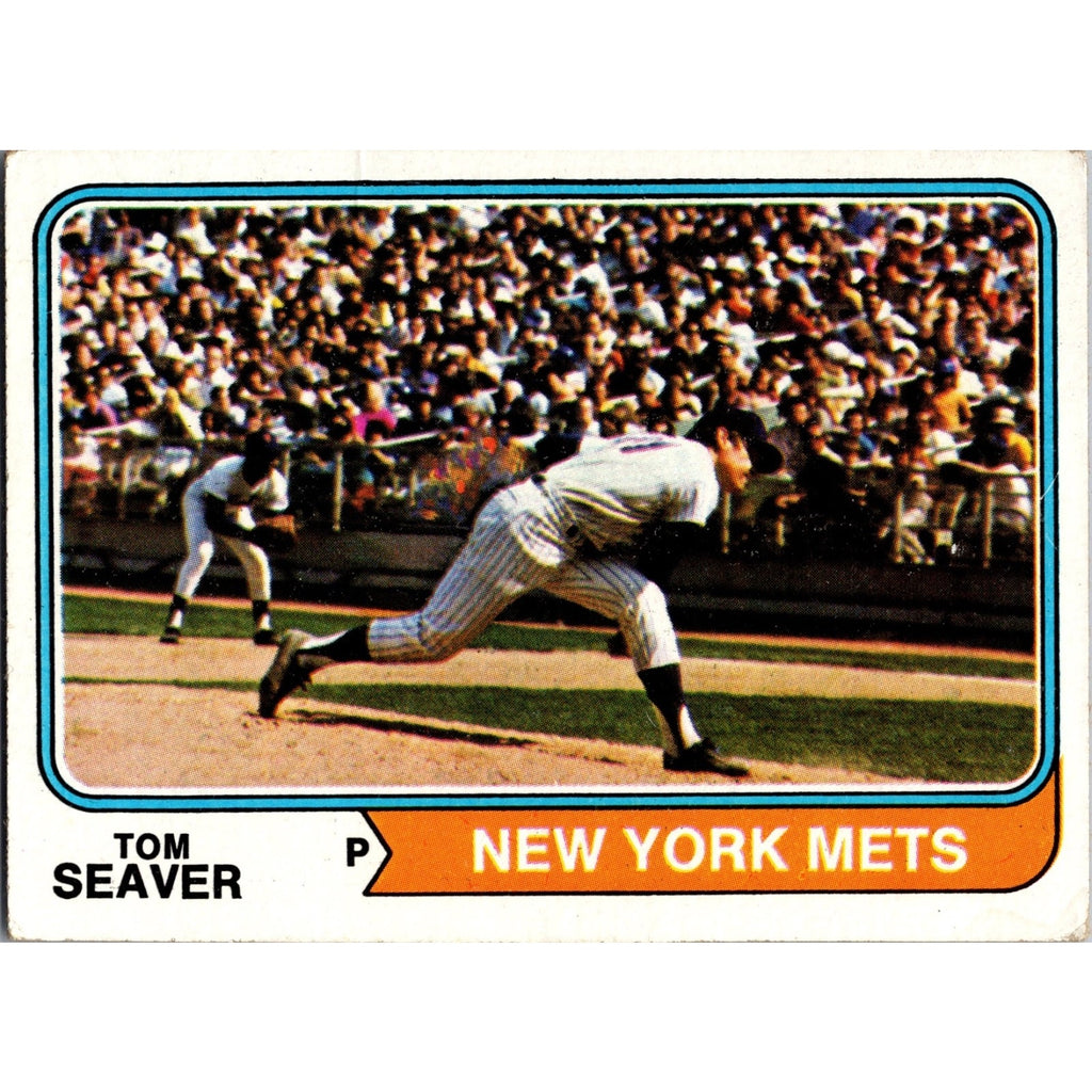Tom Seaver 1974 Topps #80 New York Mets EX Couple Slight Creases On Front