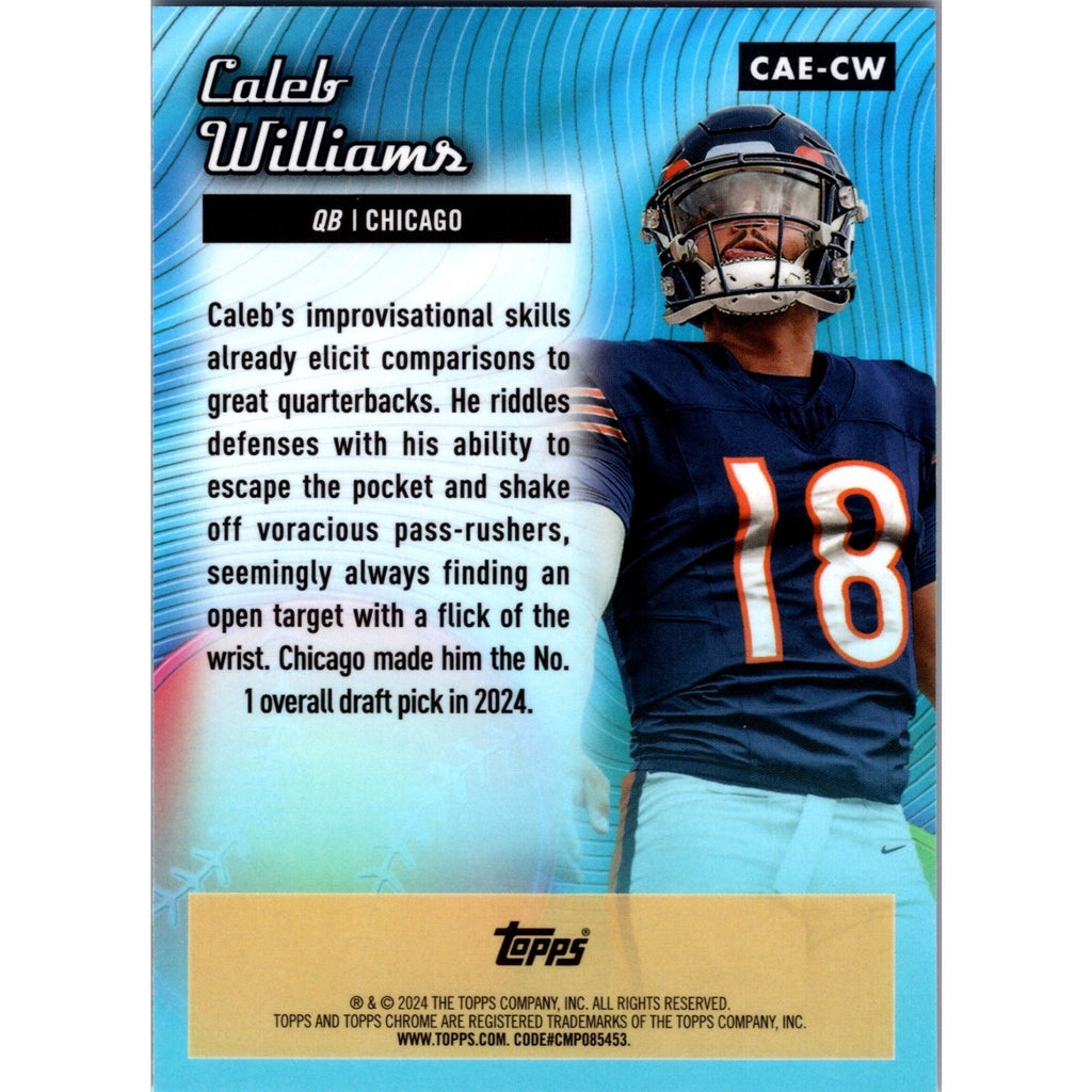 Caleb Williams 2024 Topps Chrome - All-Etch #CAE-CW Refractor (RC) Chicago Bears