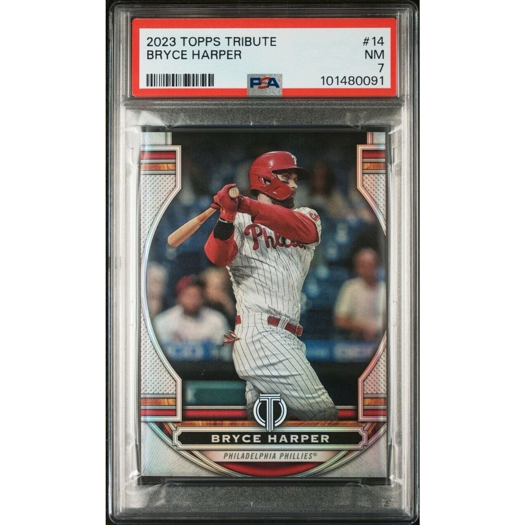 2023 Topps Tribute Bryce Harper #14 Philadelphia Phillies PSA NM Star Nationals