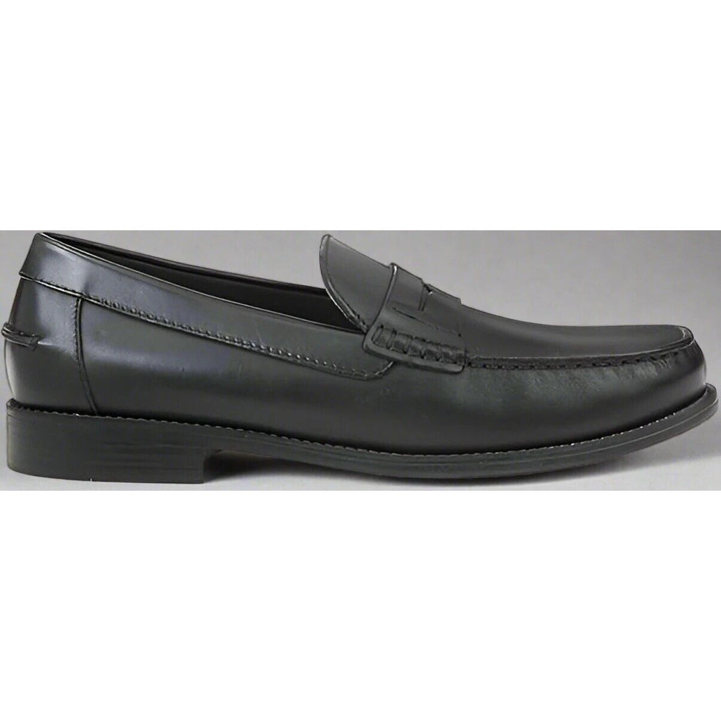 Geox Mens U New Damon B Penny Loafer Black With Heel Breathable Toe Box Dress