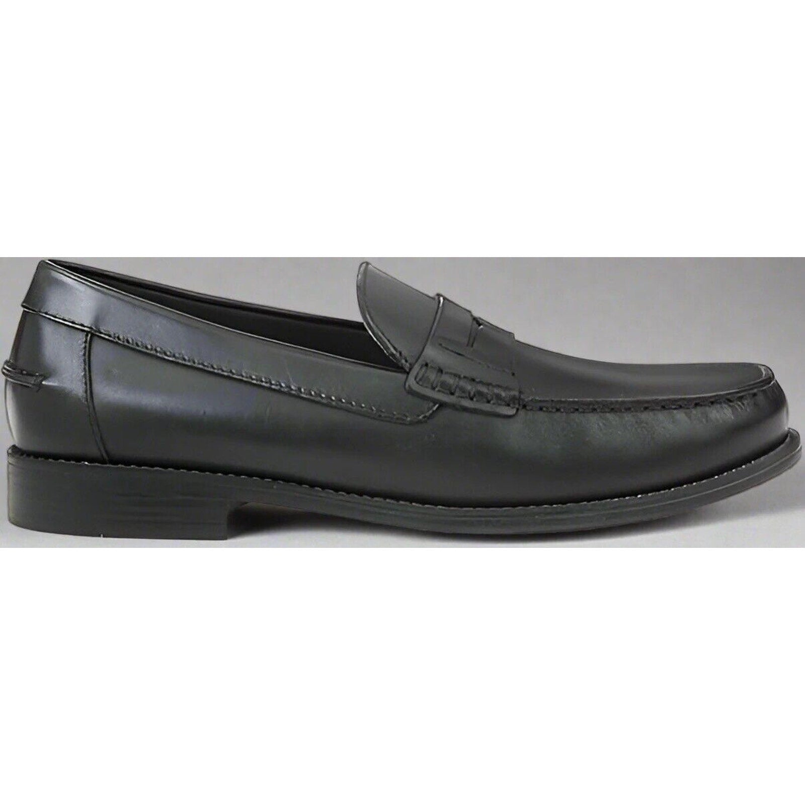 Geox Mens U New Damon B Penny Loafer Black With Heel Breathable Toe Box Dress