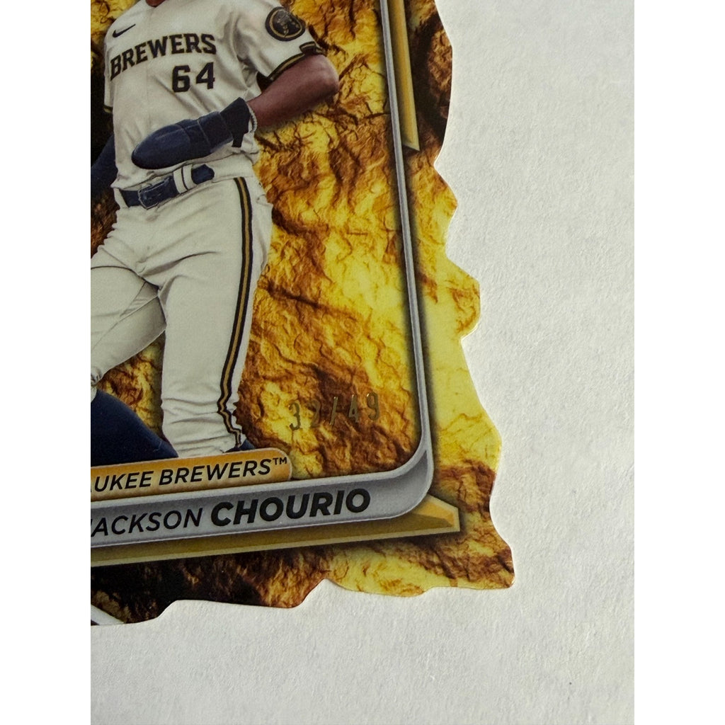 2024 Bowman Golden Nugget Die Cut Jackson Chourio #BCPD-140 SP Brewers /49
