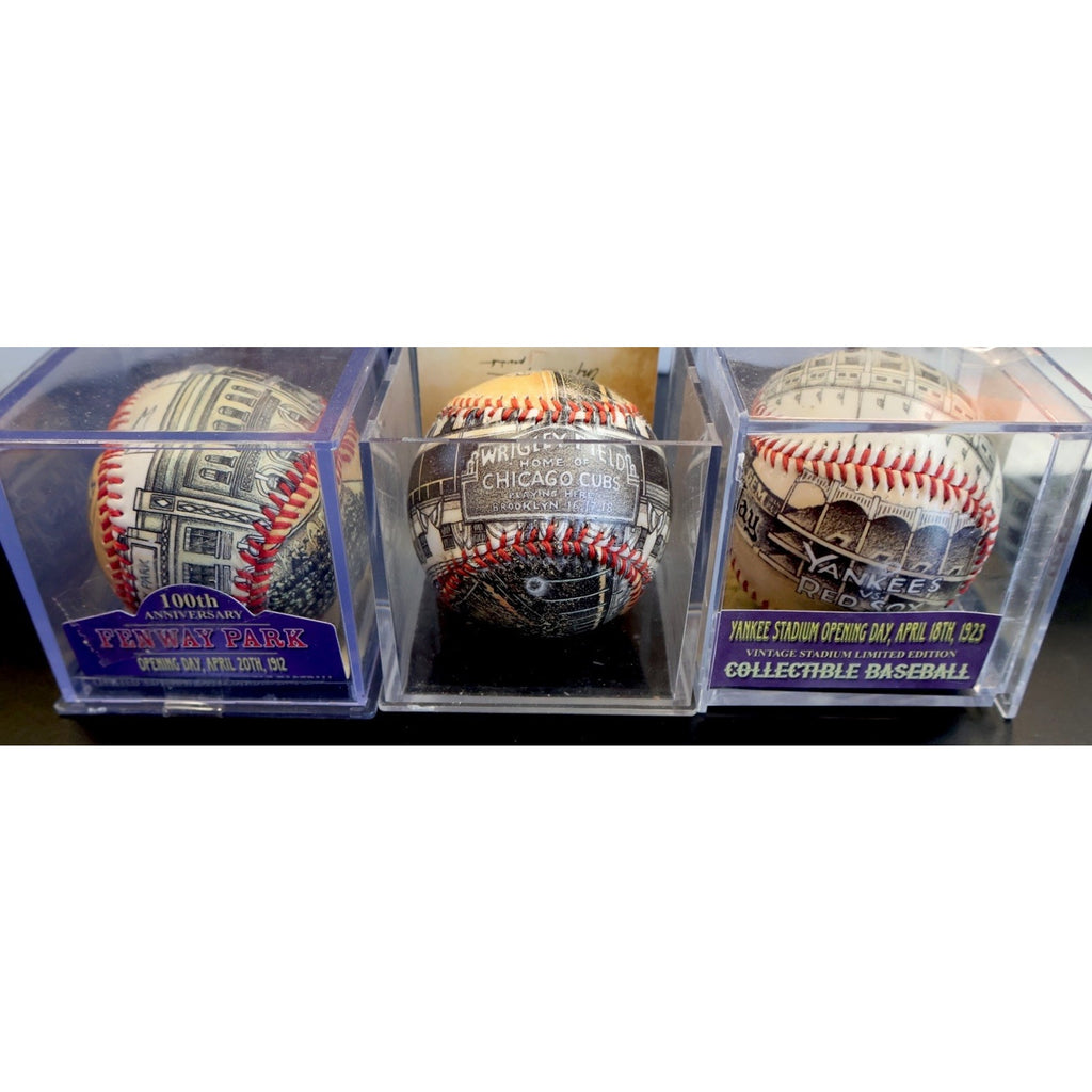 Limited Edition Fenway, Wrigley Field and Yankee Stadium Opening Day Baseballs