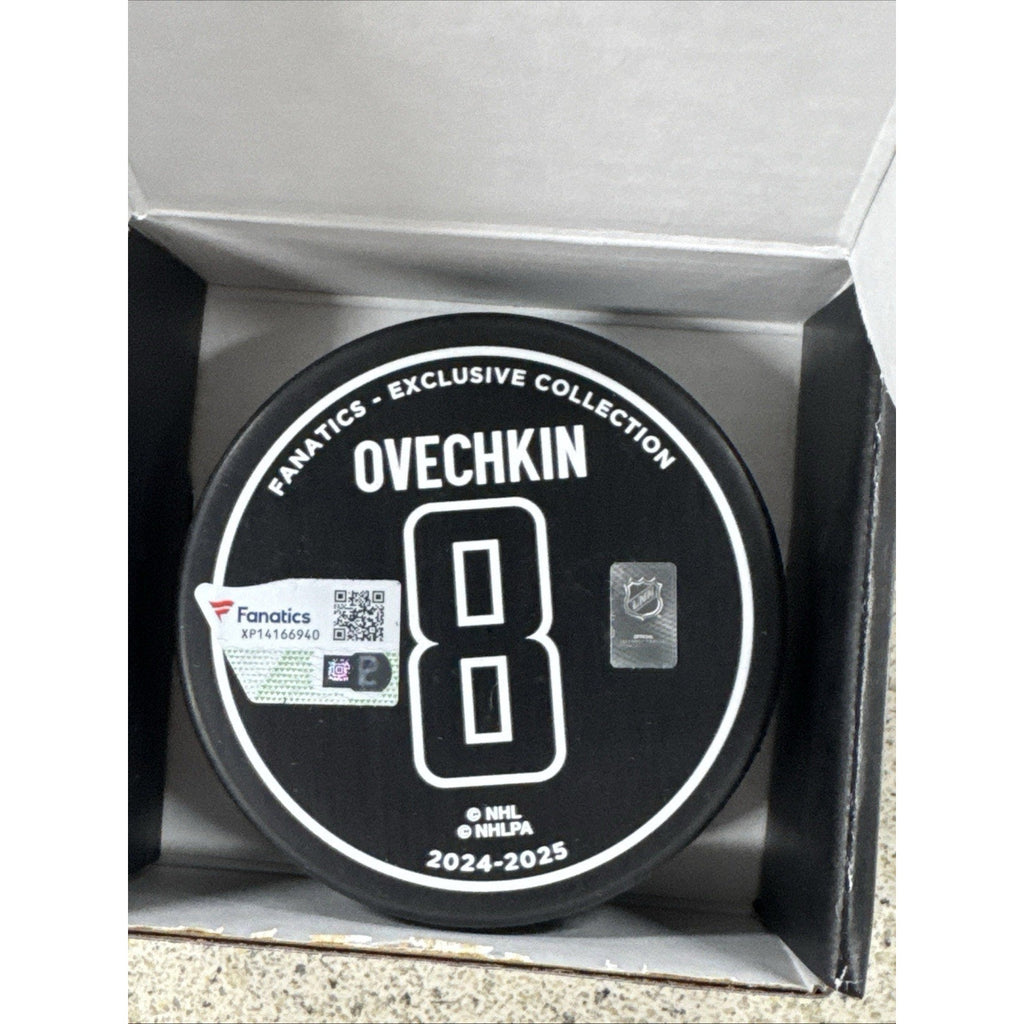 Alex Ovechkin Autographed Puck Fanatics 895 Capitals Limited Edition Auto Ovi