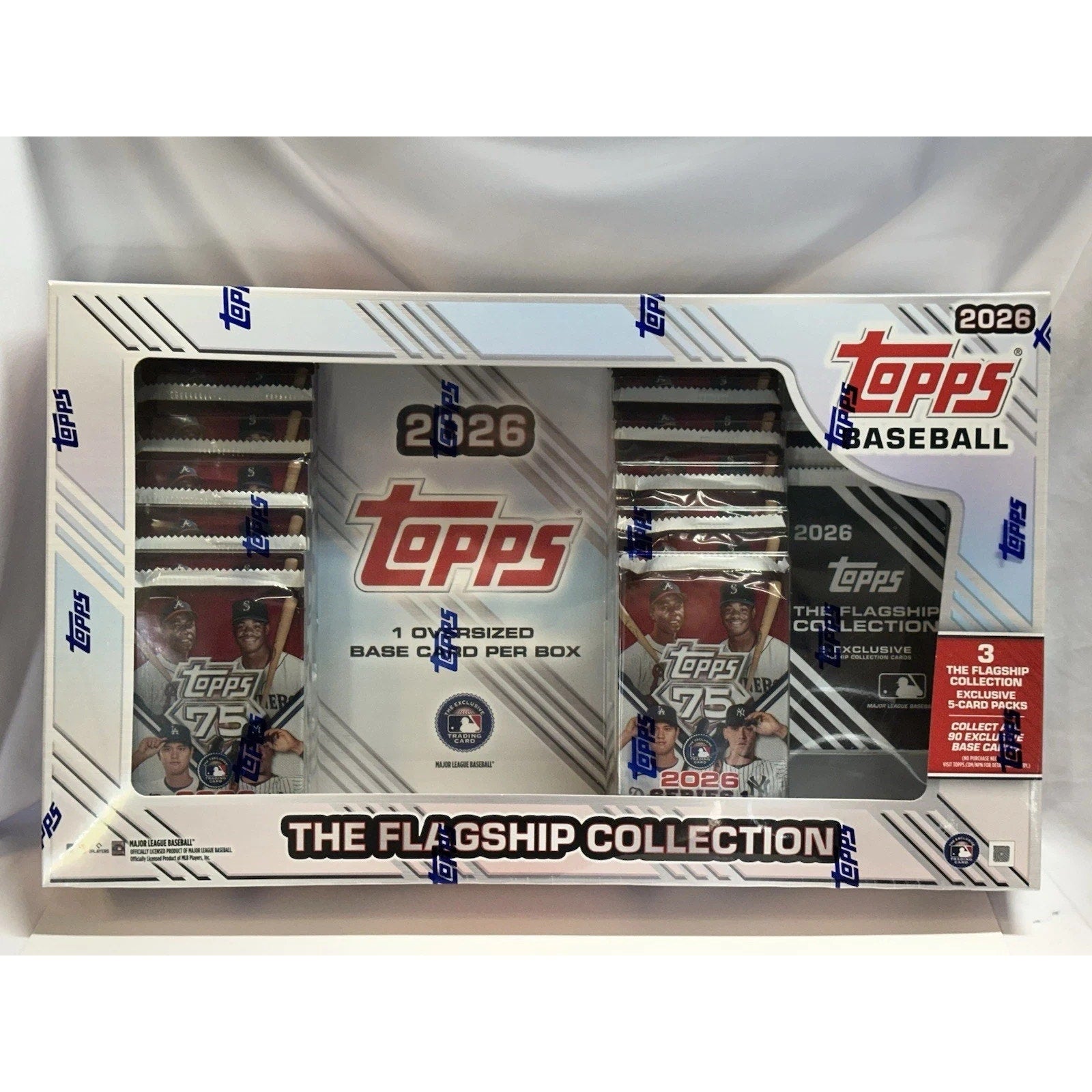 2026 Topps Flagship Collection MLB Baseball sealed Costco exclusive hobby box featuring official Topps packaging