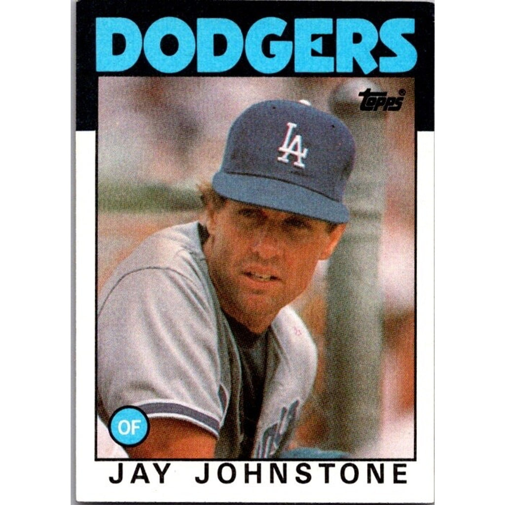 1986 Topps #496 Jay Johnstone Los Angeles Dodgers LA
