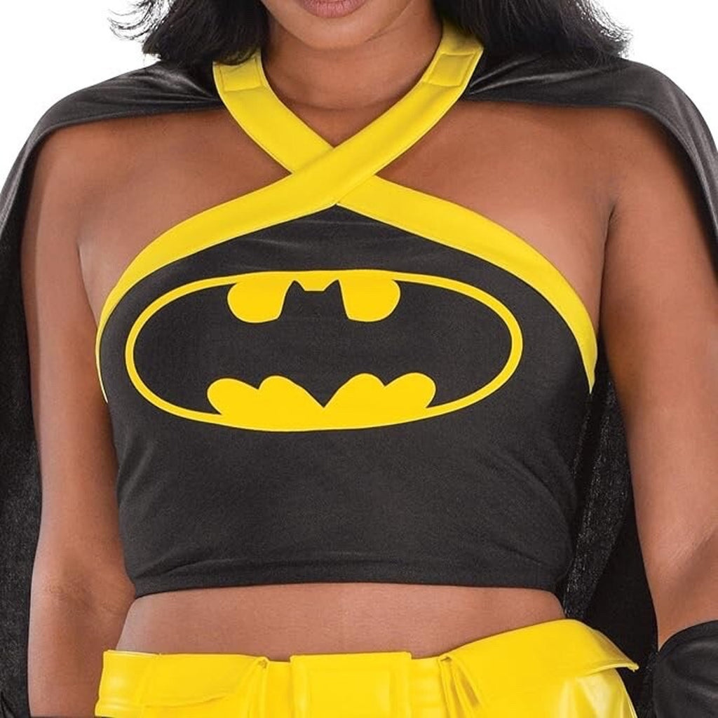 Party City Batman Costume for Women Cape Belt Mask Halloween Parties Leggings