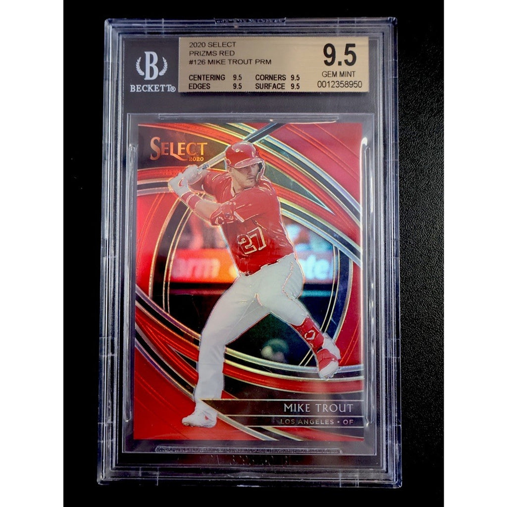2020 Select Mike Trout Red Prizm /199 Anaheim Angels #126 BGS 9.5 Gem Mint