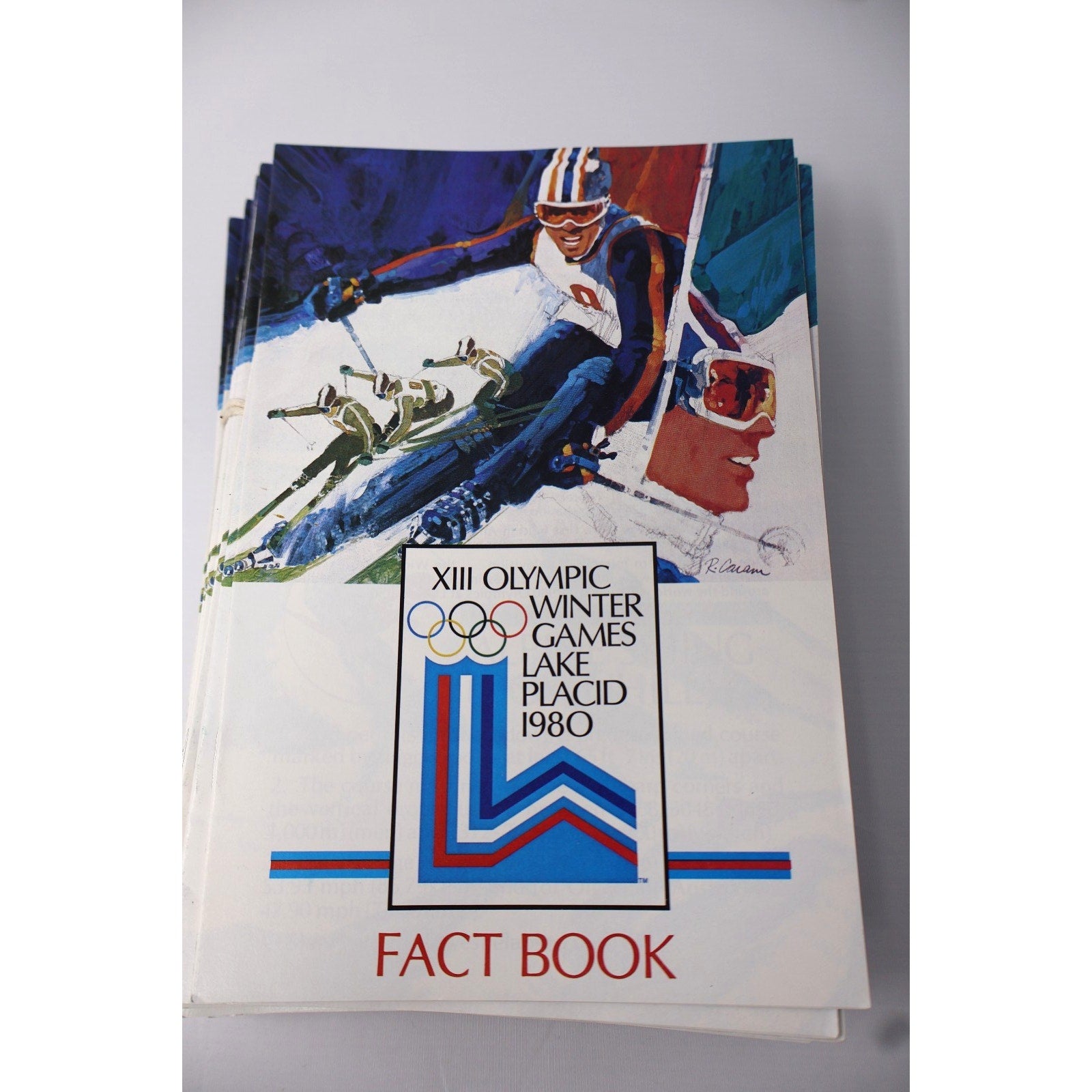 1980 Lake Placid Winter Olympics Fact Book,Guide Book Miracle On Ice Lot Of 50