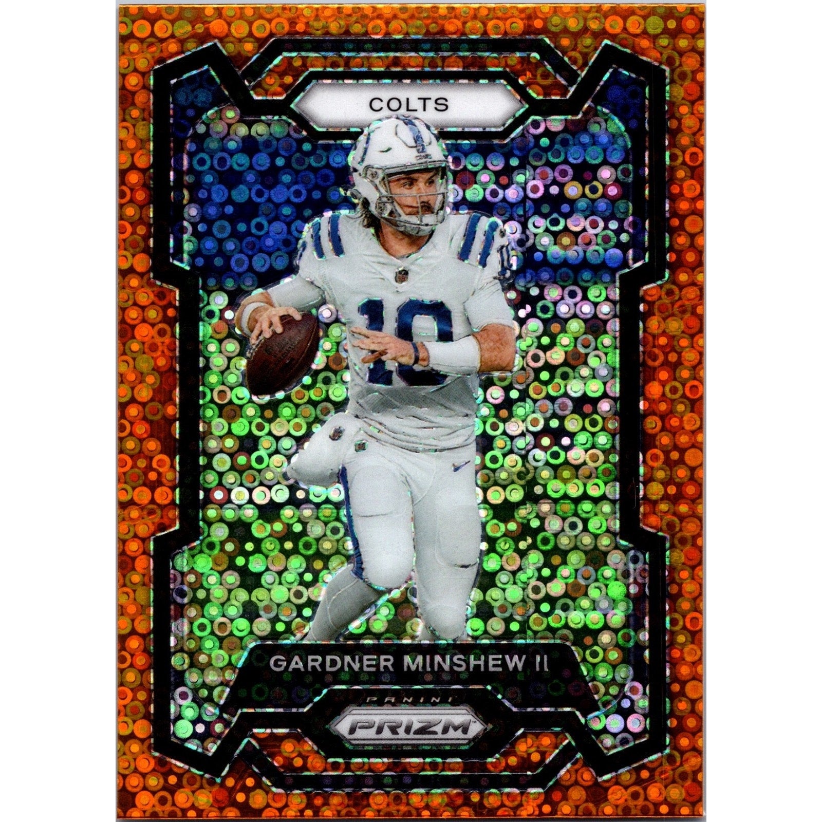 Gardner Minshew 2023 Panini Prizm Orange Disco Prizm #126