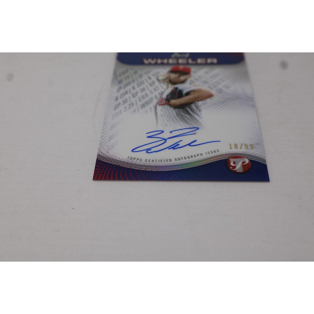 Zack Wheeler 2024 Topps Pristine Pristine Production Auto /99 #PPA-ZW