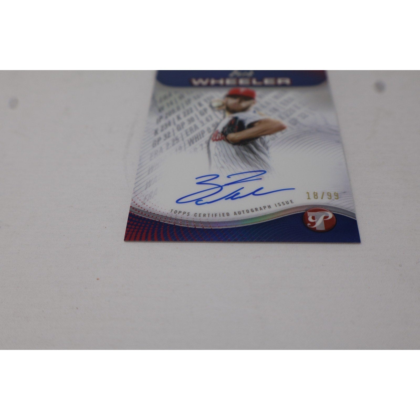 Zack Wheeler 2024 Topps Pristine Pristine Production Auto /99 #PPA-ZW