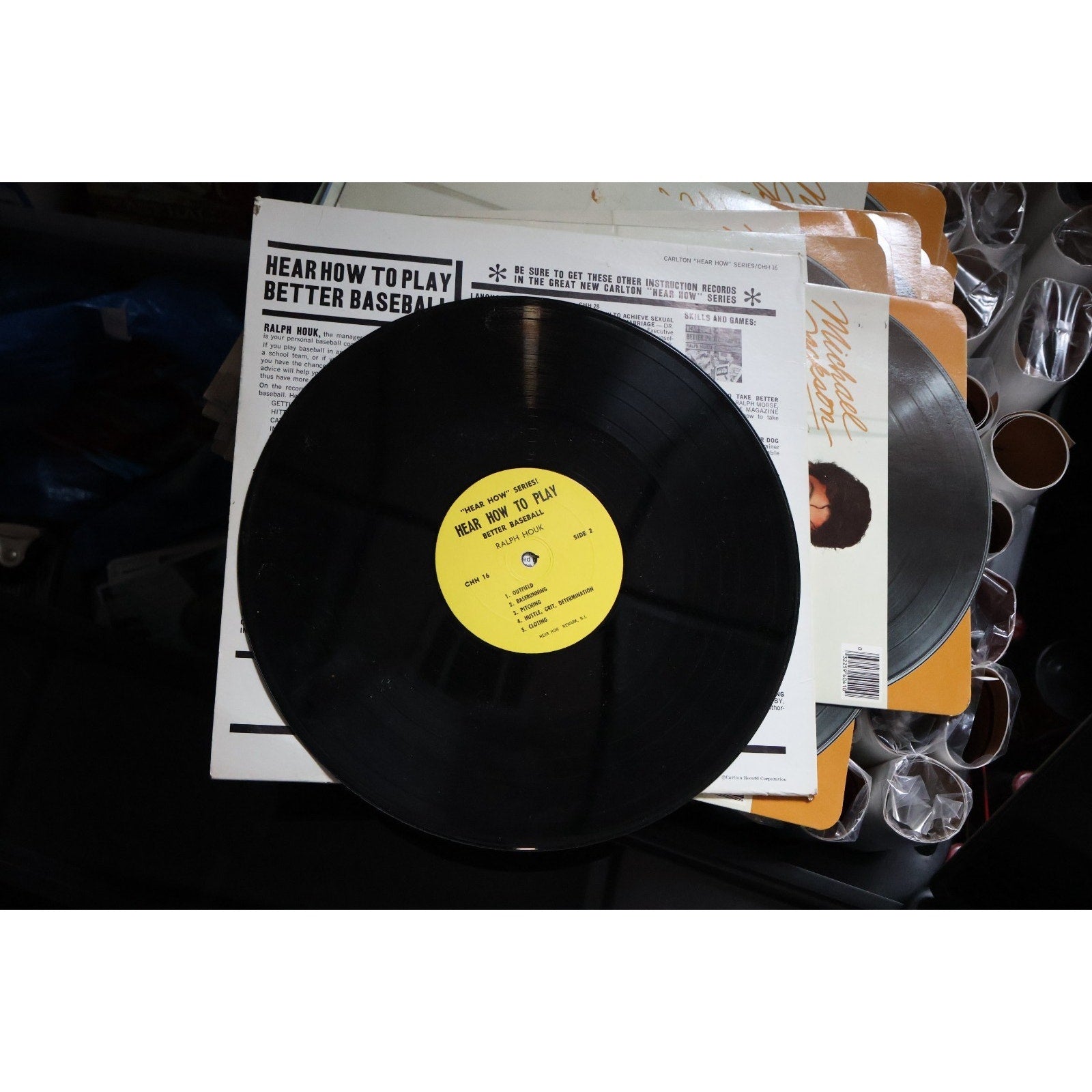 RALPH HOUK Hear How To Play Better Baseball CHH16 LP Vinyl Record 1960 Free Ship