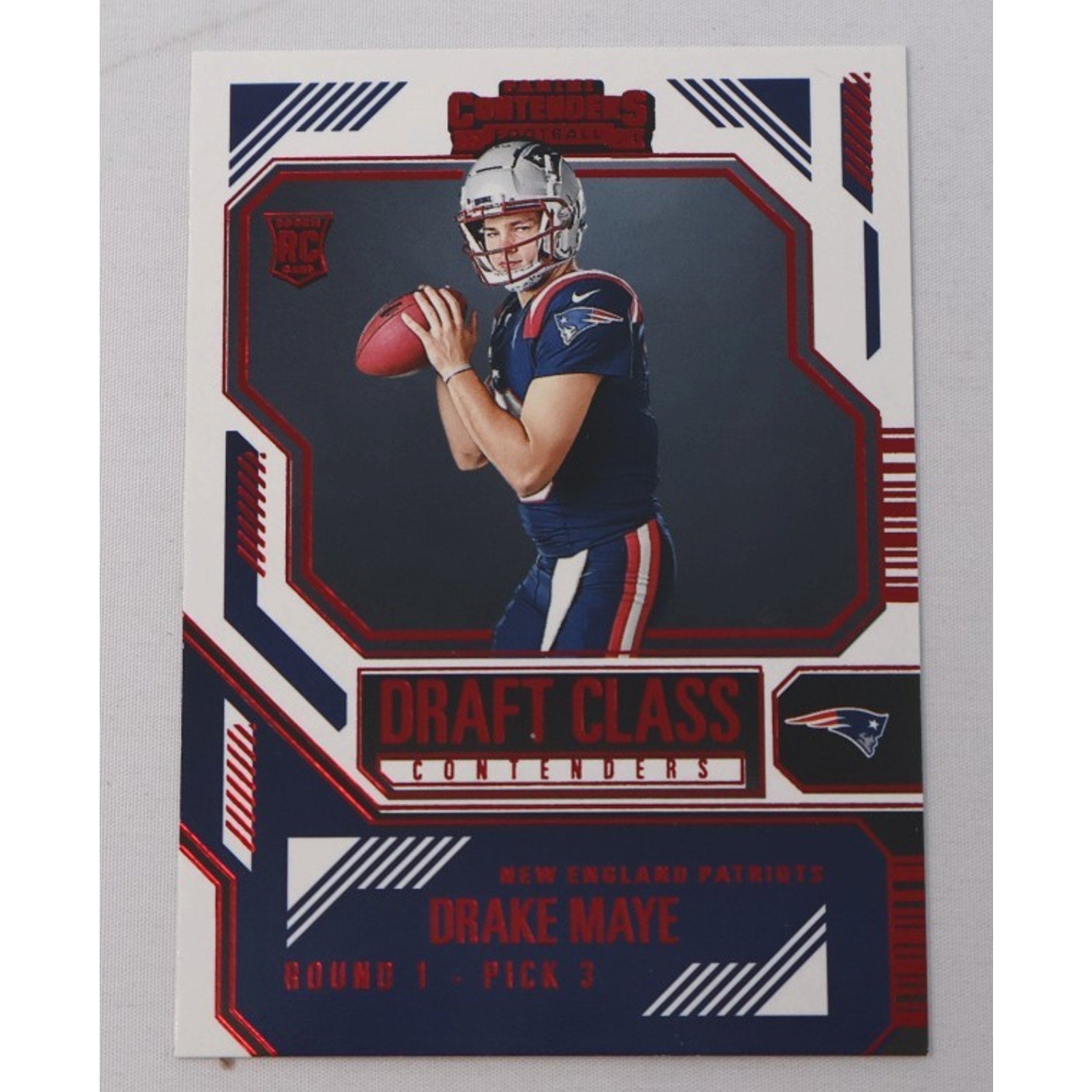 2024 Draft Class Contenders DRAKE MAYE #3 Red Foil Parallel Rookie RC Mint