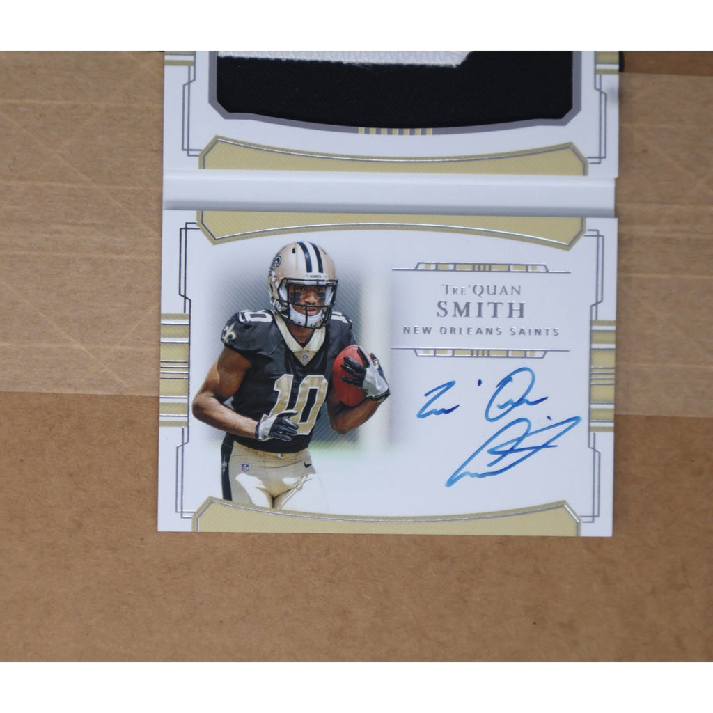 Trequan Smith 2018 Panini Jumbo Patch Rookie Auto Booklet Card #PSBV-TS /99 RC