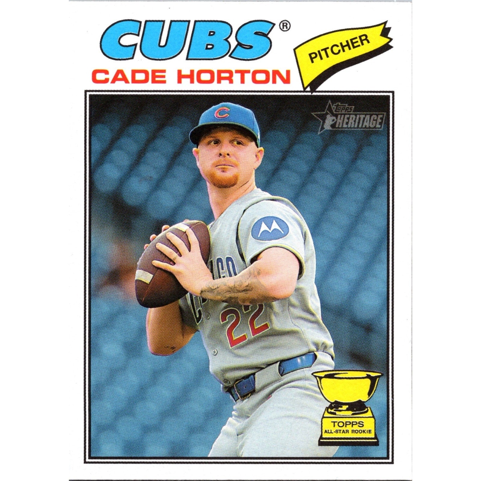 Cade Horton 2026 Topps Heritage #396 Image Variation Football Mint