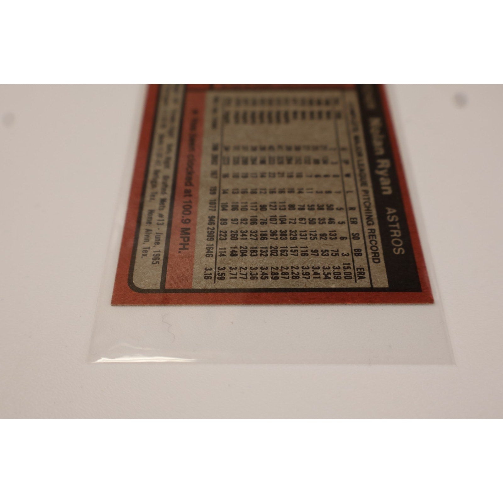 NOLAN RYAN ~ 1980 Topps Burger King Pitch, Hit & Run #9 Mint ~ HOF-ASTROS