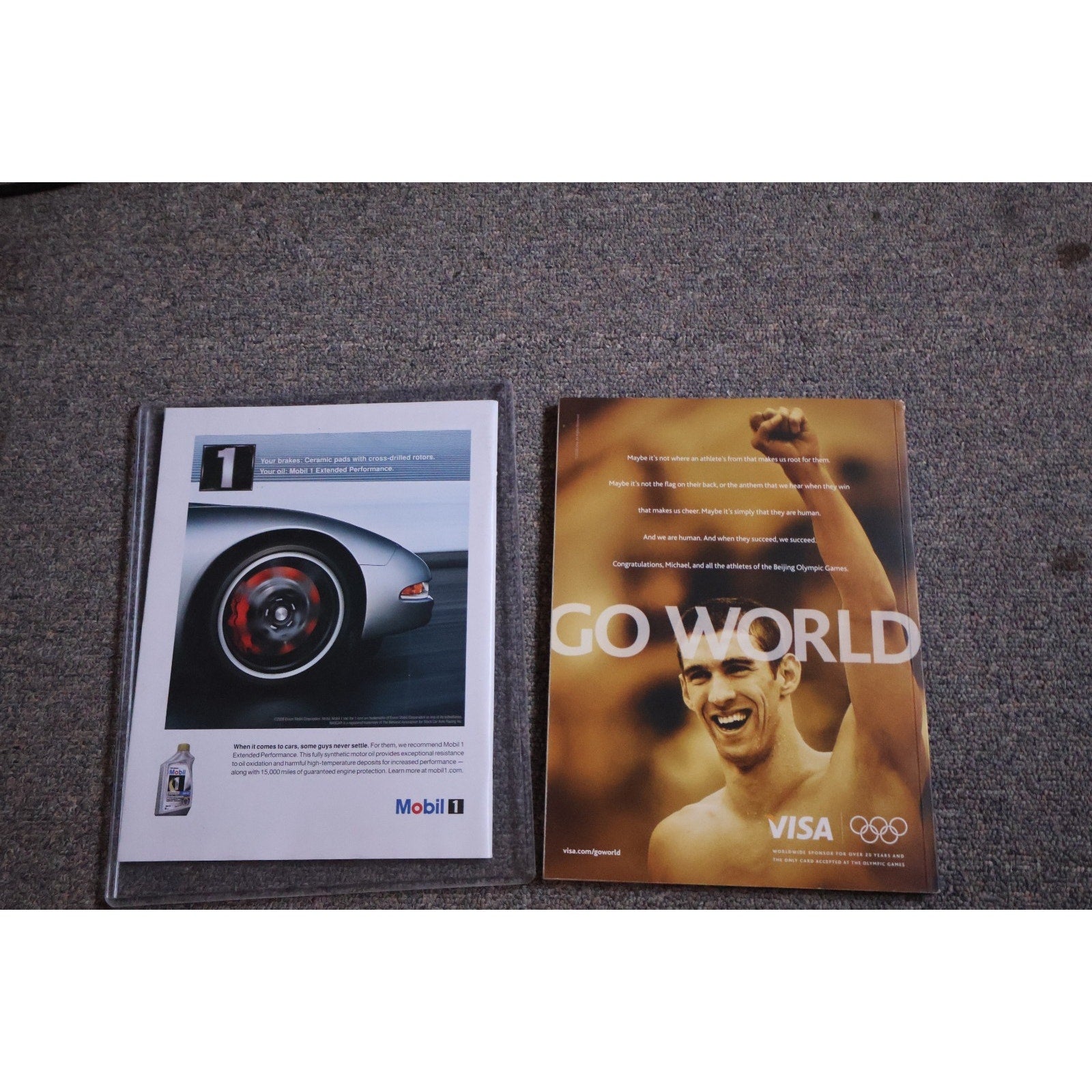 Lot Of 2 Michael Phelps 2008 Sports Illustraded Magazine Commemorative Editions