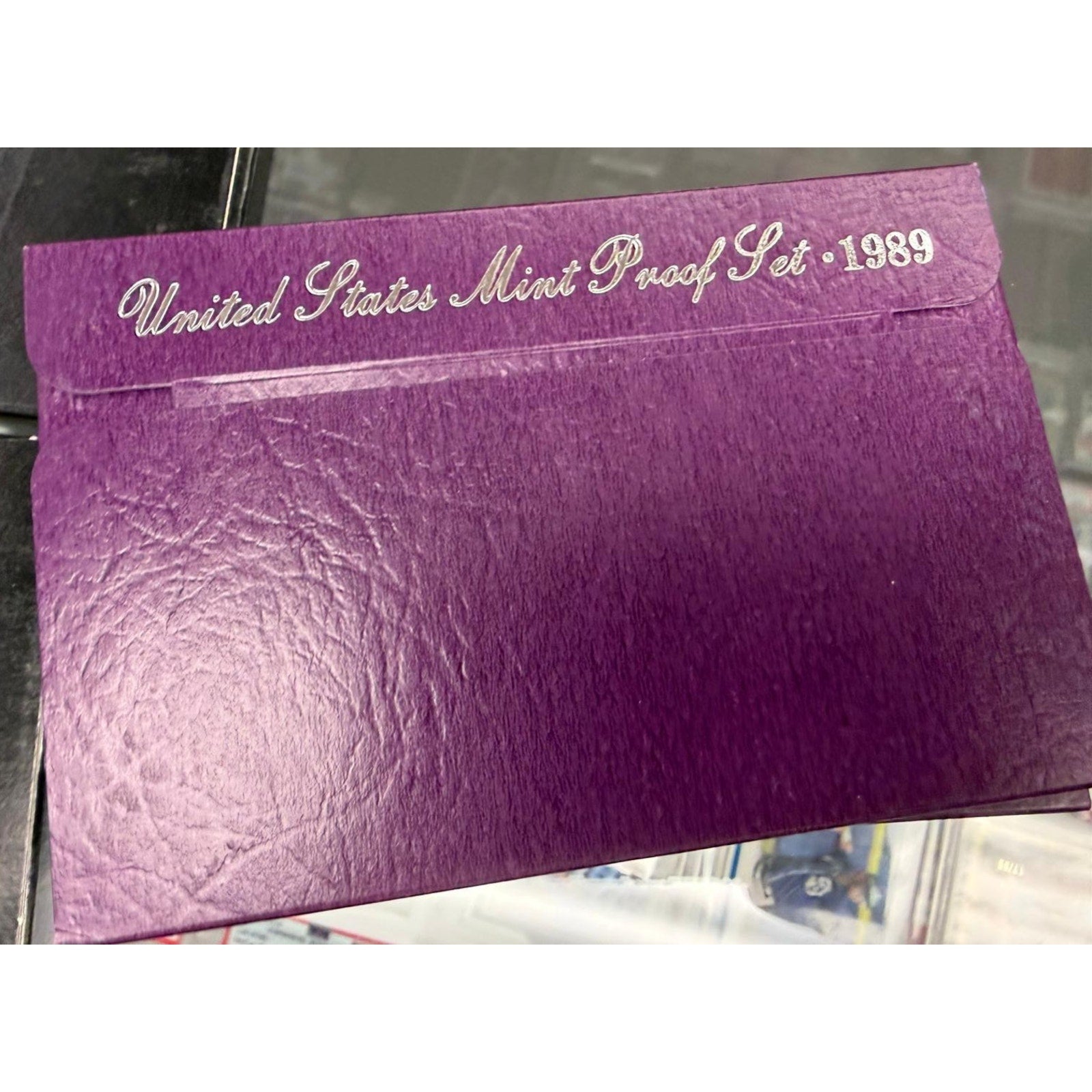1989 United States Mint Proof Set Original U.S. Mint Coin Collection Purple Case