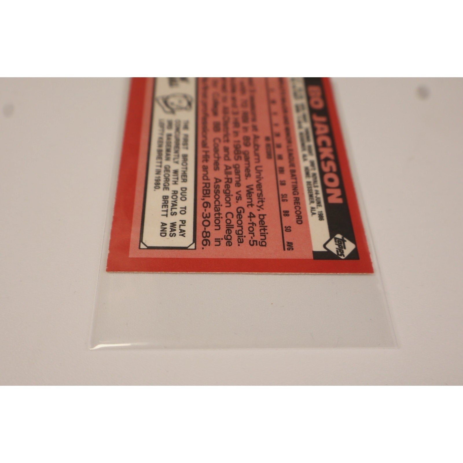 Bo Jackson 1986 Topps Traded Rookie #50T RC NM Rookie