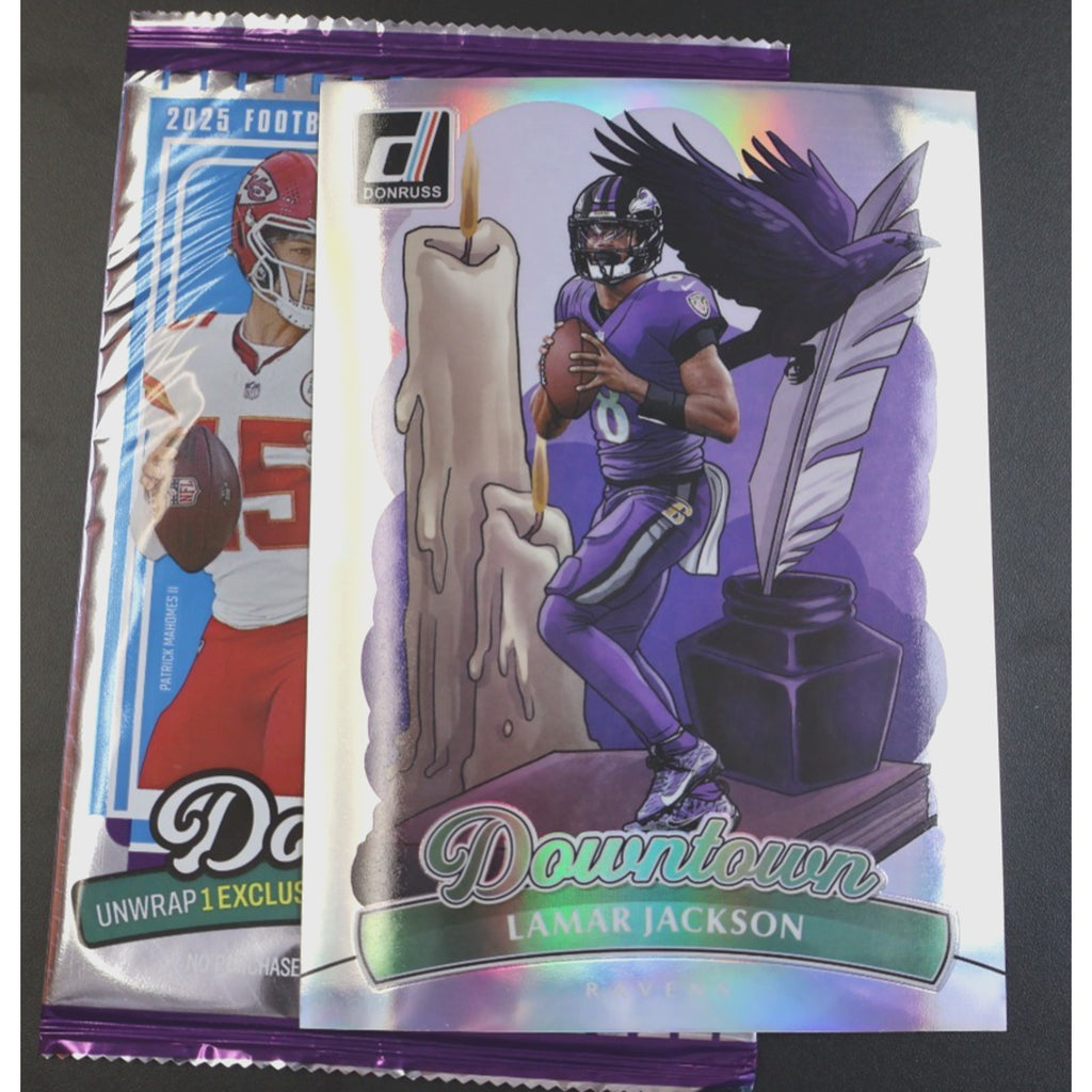 Lamar Jackson 2025 Panini Donruss Jumbo Oversized Downtown #1 Mint