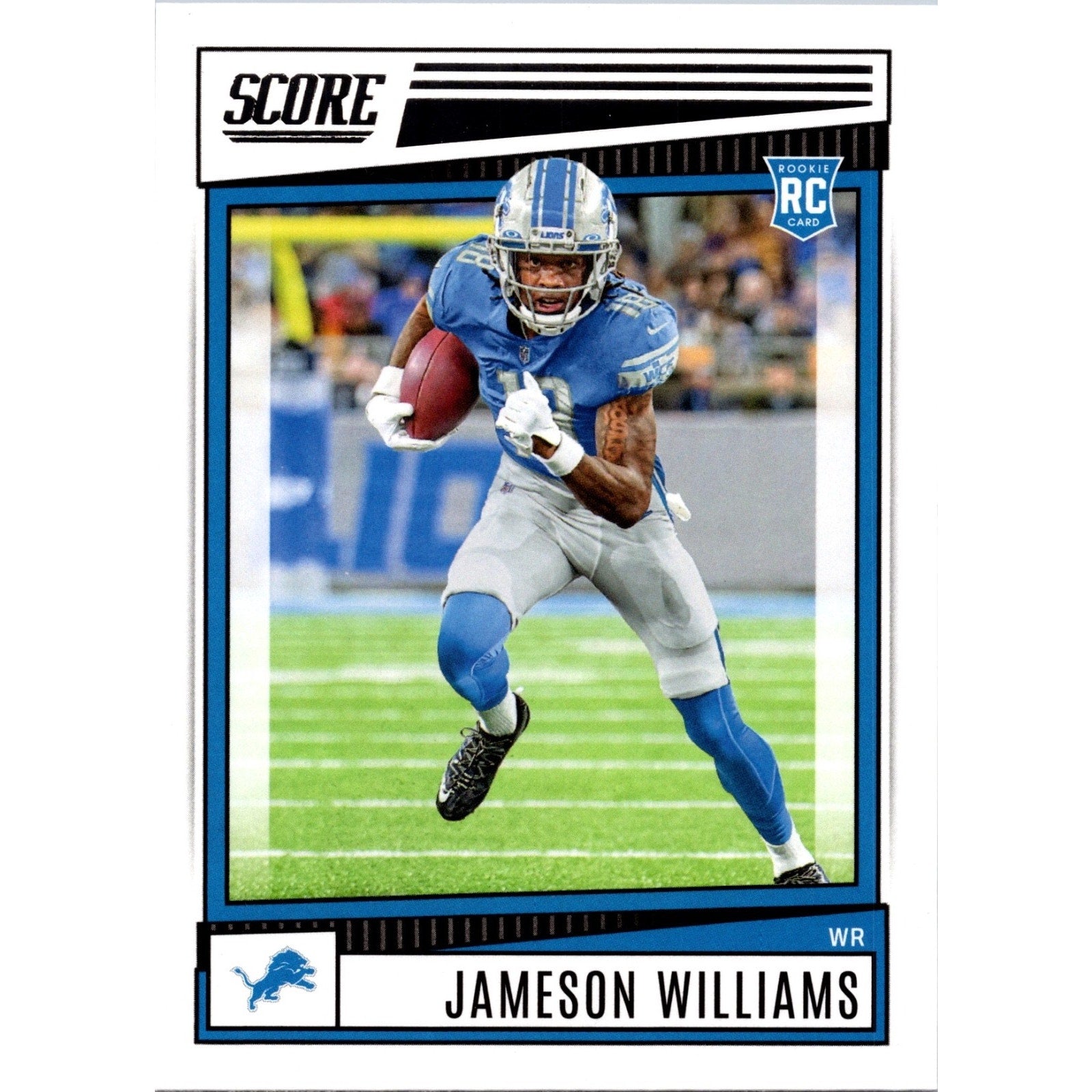 Jameson Williams Rookie Card #377 Panini Score 2022 NFL Detroit Lions (RC)