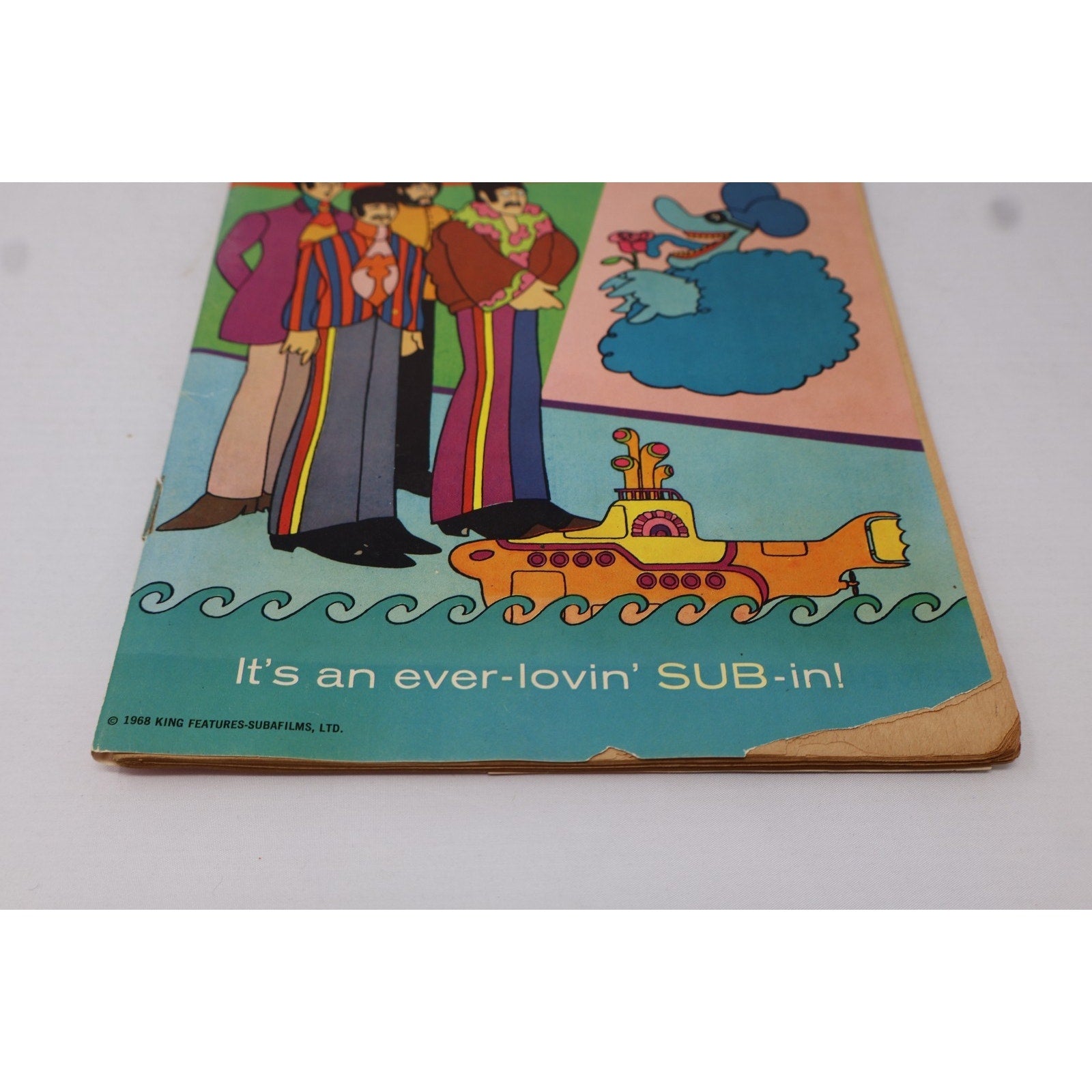 The Beatles Yellow Submarine Comic Book w/o Poster Cover Not Attached