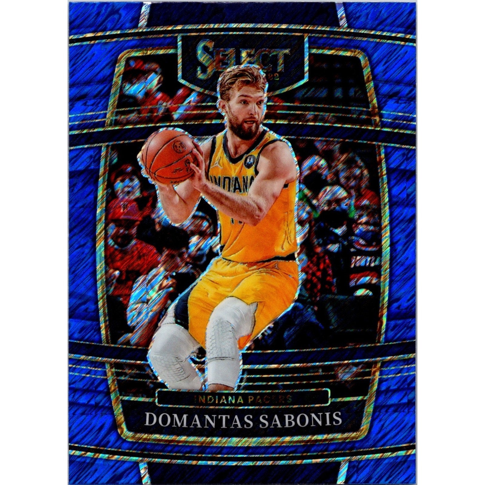 Domantas Sabonis 2021-22 Select Concourse Blue Shimmer Prizm #73 Mint