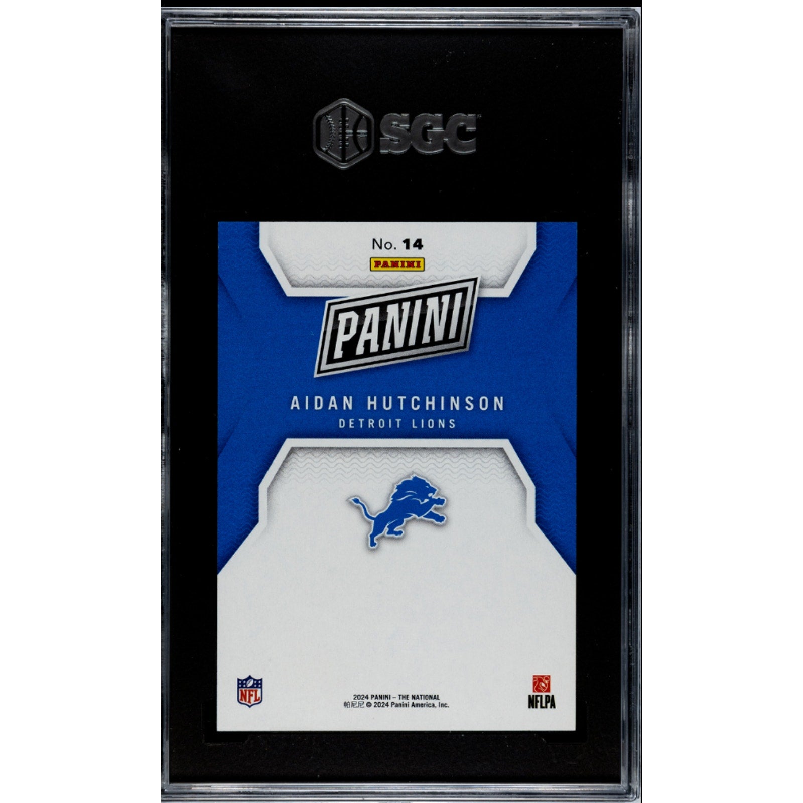 2024 Panini National Convention Red /99 Aidan Hutchinson #14 SGC 10 Gem Mint