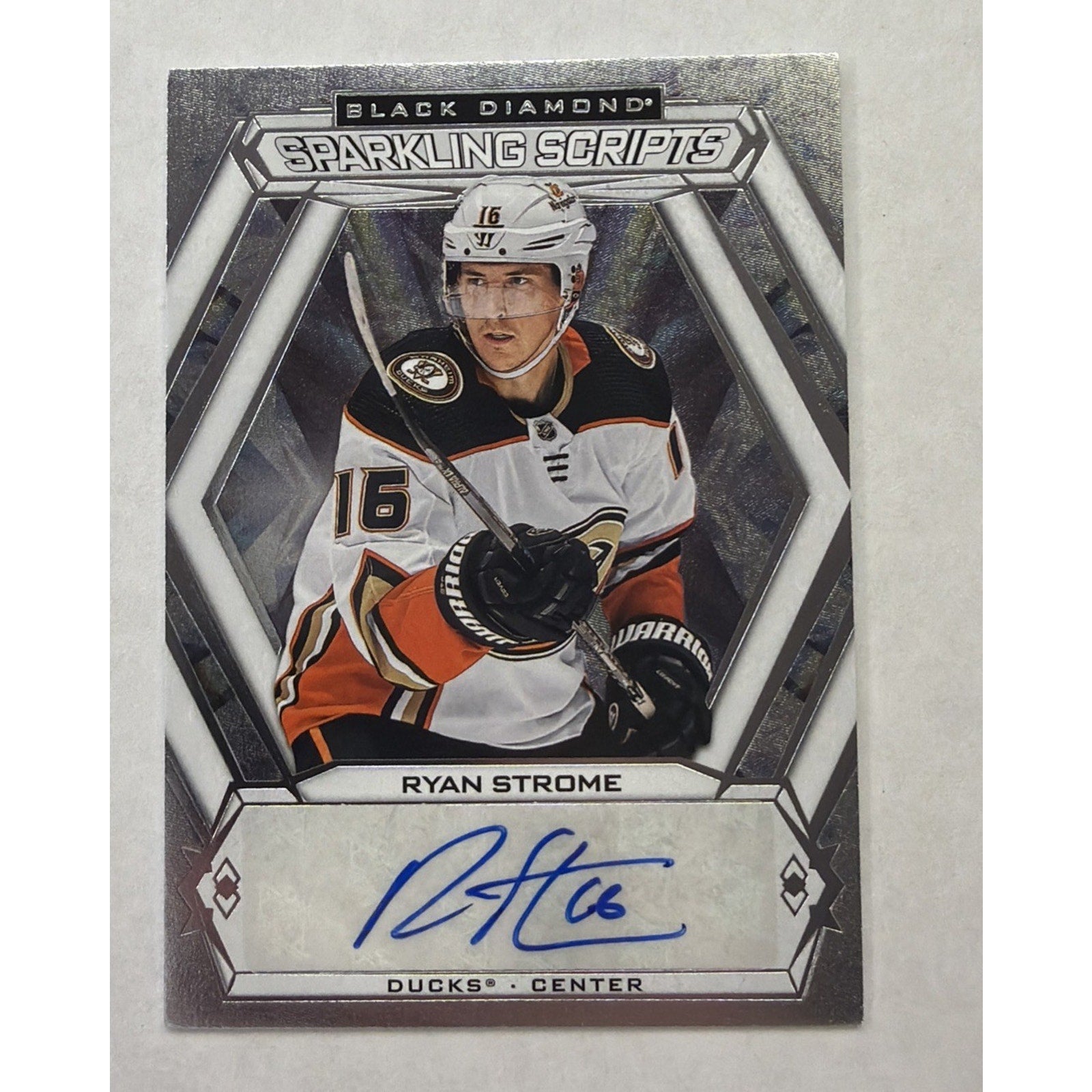 2011 Upper Deck Black Diamond Ryan Strome autograph card featuring rare blank back error variation