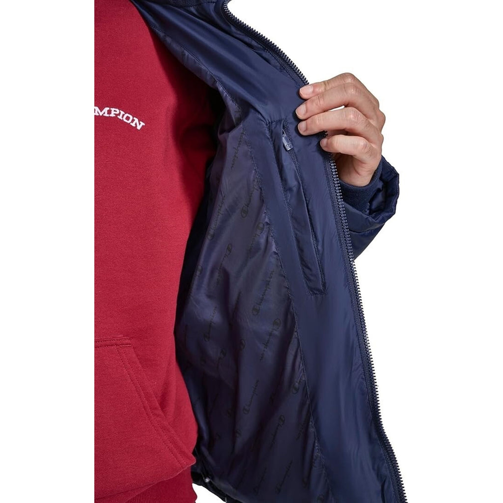 Champion Men's Heavy Weight Puffer with Adjustable Hood Peacoat Winter Coat