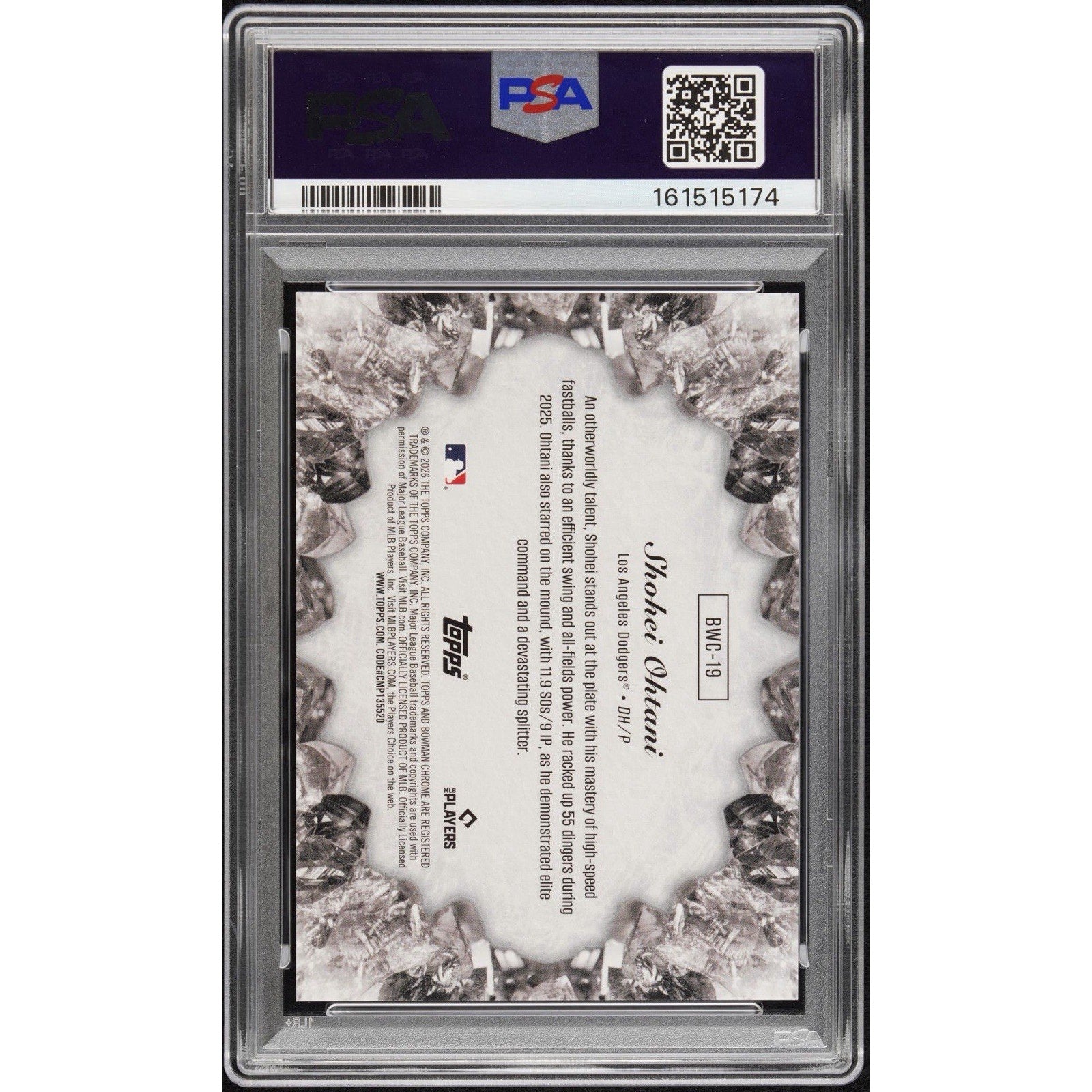 2026 Bowman Chrome Shohei Ohtani Crystallized Gold Refractor /50 PSA 10 #17 JM